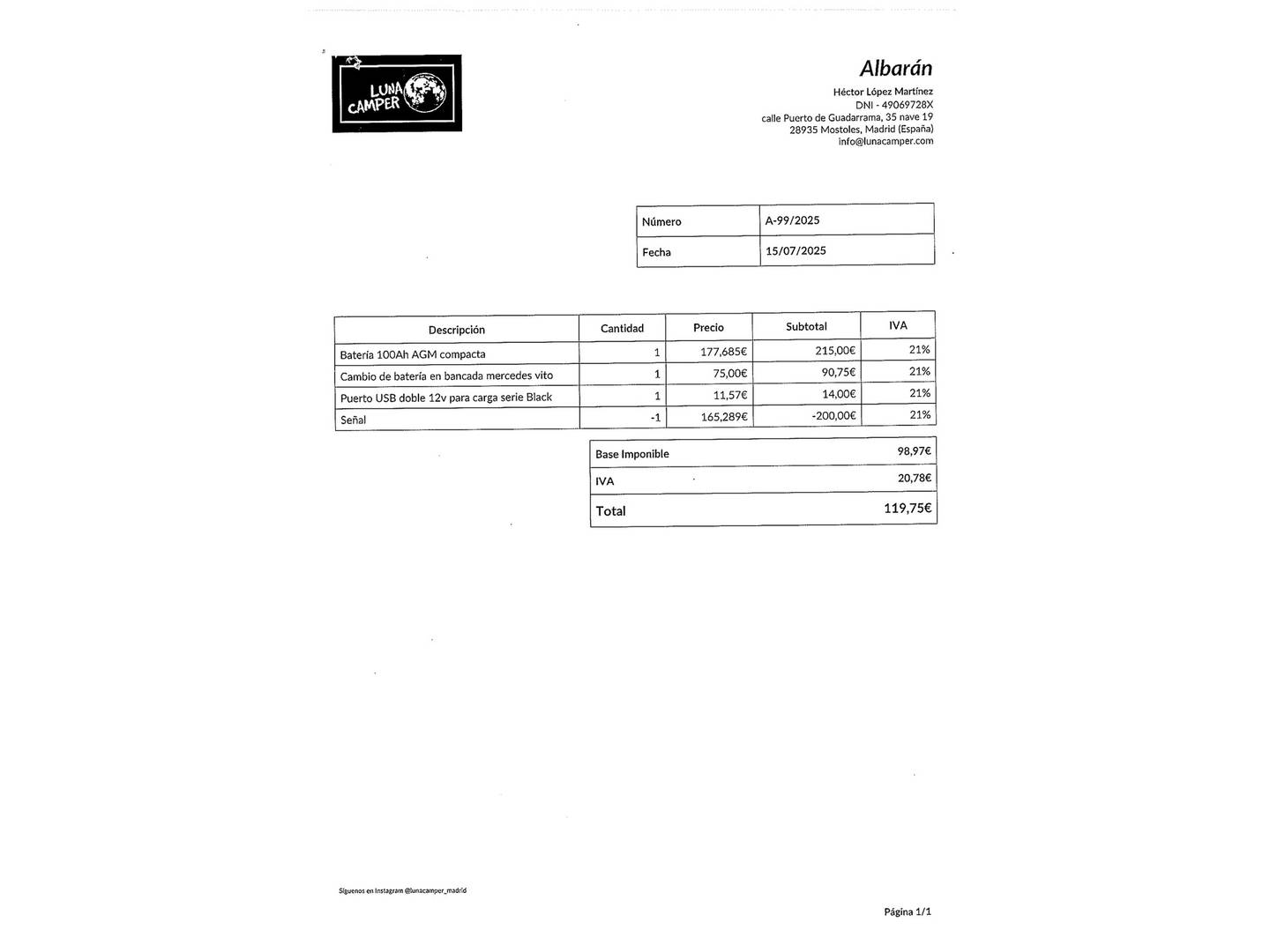 Foto del mantenimiento del Mercedes Vito Mercedes Vito Combi 114 CDI Tourer Base Larga (136 CV) Camperizada