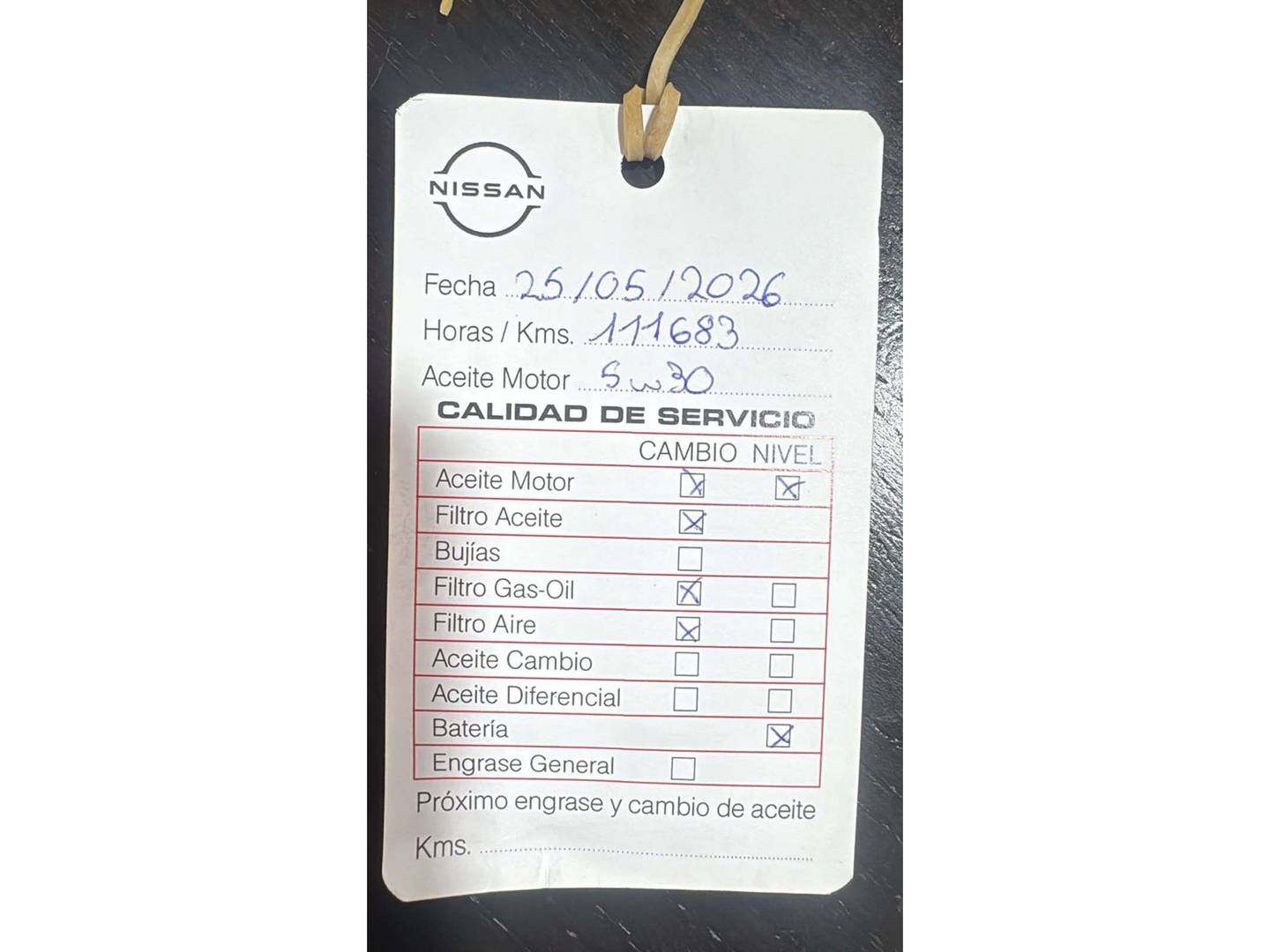 Foto del mantenimiento del Nissan X-TRAIL Nissan X-Trail dCi 150 N-Connecta CVT (150 CV)