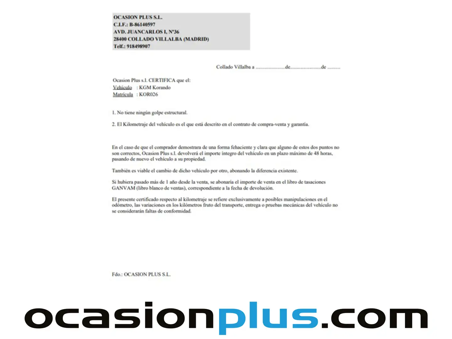 Certificado