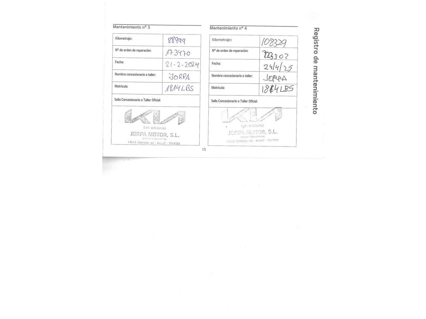 Foto del mantenimiento del KIA Sportage KIA Sportage 1.6 MHEV Concept 4x2 (115 CV)