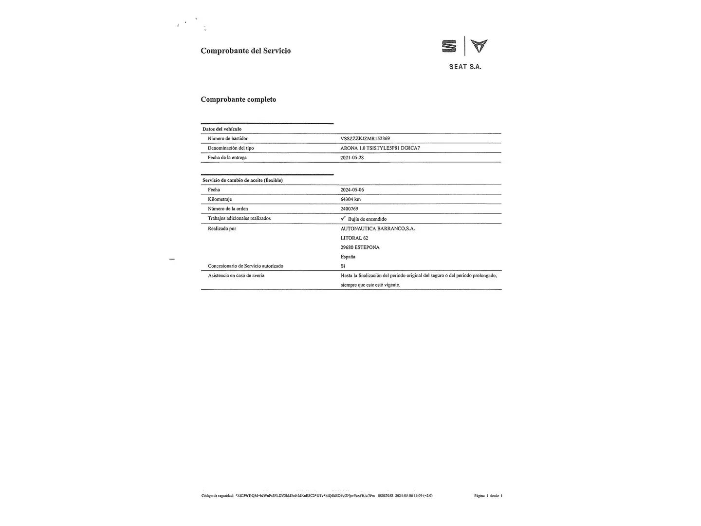 Foto Seat Arona SEAT Arona 1.0 TSI Style Go2 DSG (110 CV)