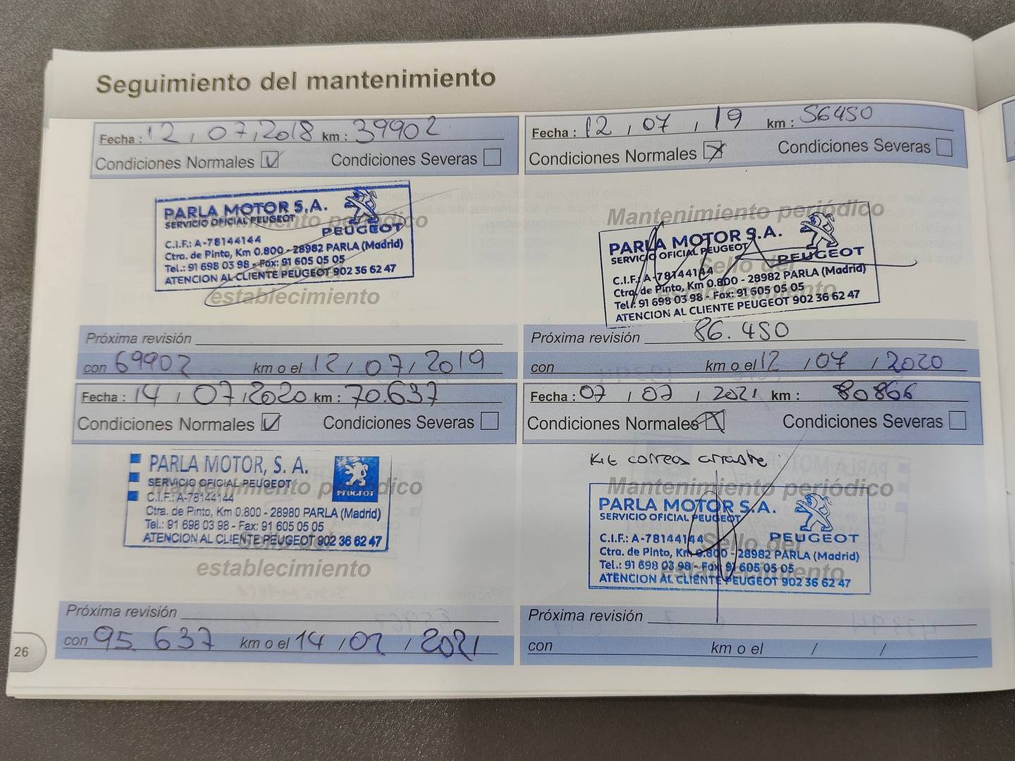 Foto del mantenimiento del Peugeot 508 Peugeot 508 2.0 BlueHDI Allure (150 CV)