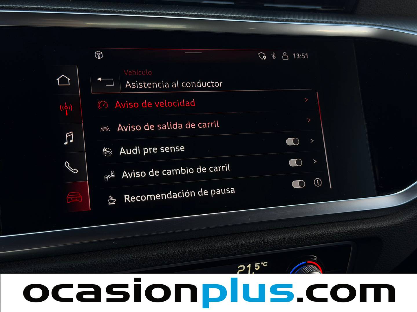 Equipamiento del Audi Q3 Sportback Audi Q3 Sportback Black line 35 TDI (150 CV) S tronic
