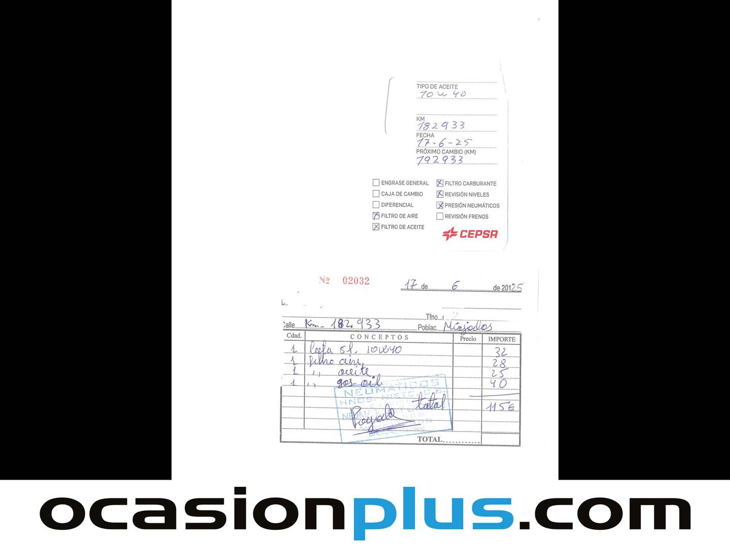 Foto del mantenimiento del Citroën Berlingo Citroën Berlingo Combi 1.9D SX Plus (71 CV)