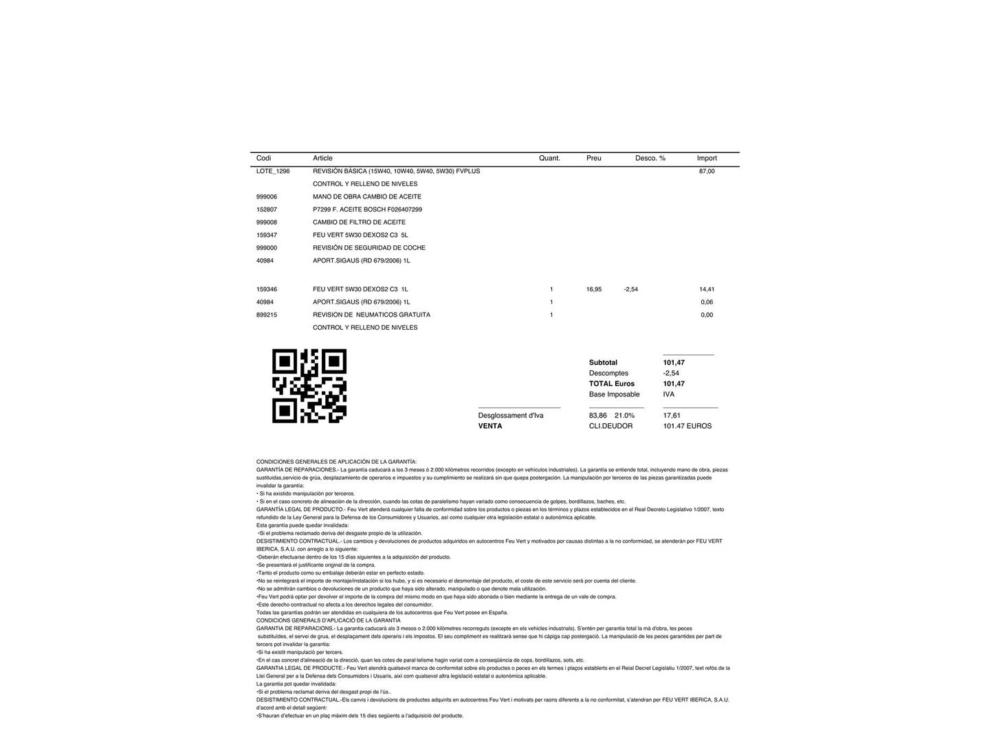 Foto del mantenimiento del Citroën Jumpy Citroen Jumpy Furgon BlueHDi 100 Talla M (102 CV)