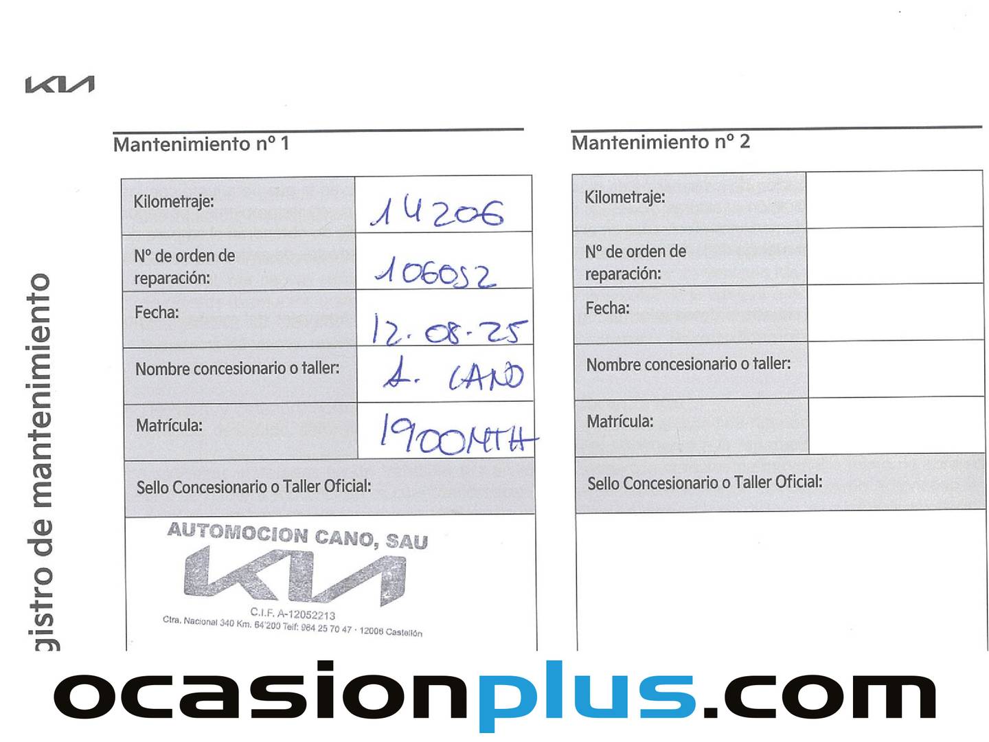 Foto del mantenimiento del KIA Sportage KIA Sportage 1.6 T-GDi HEV GT Line Auto (215 CV)