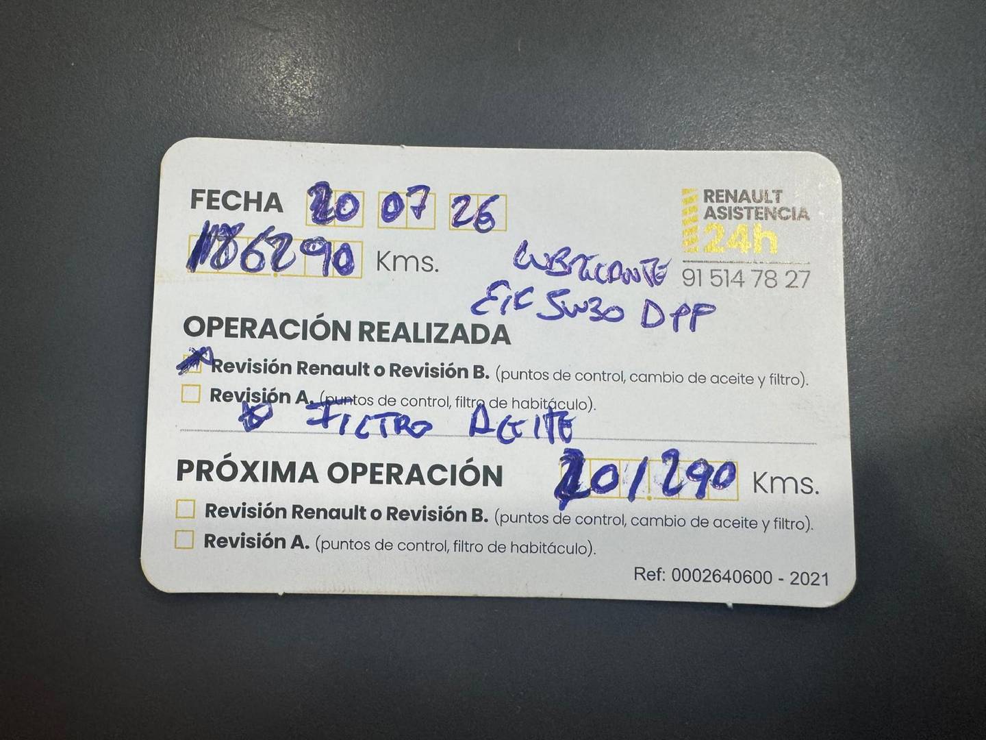 Foto del mantenimiento del Mazda CX-5 Mazda CX-5 2.2 DE Style 2WD (150 CV)