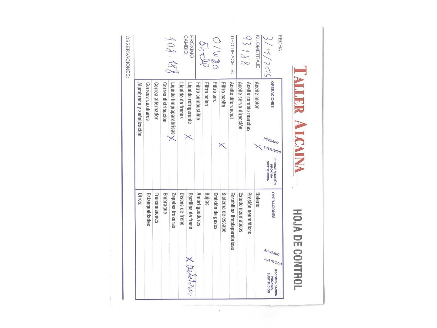 Foto del mantenimiento del Seat Arona Seat Arona 1.0 TSI Style Go Eco (110 CV)