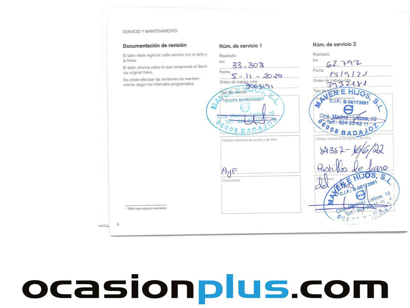 Foto del mantenimiento del Volvo V40 Volvo V40 D2 Kinetic Auto (120 CV)