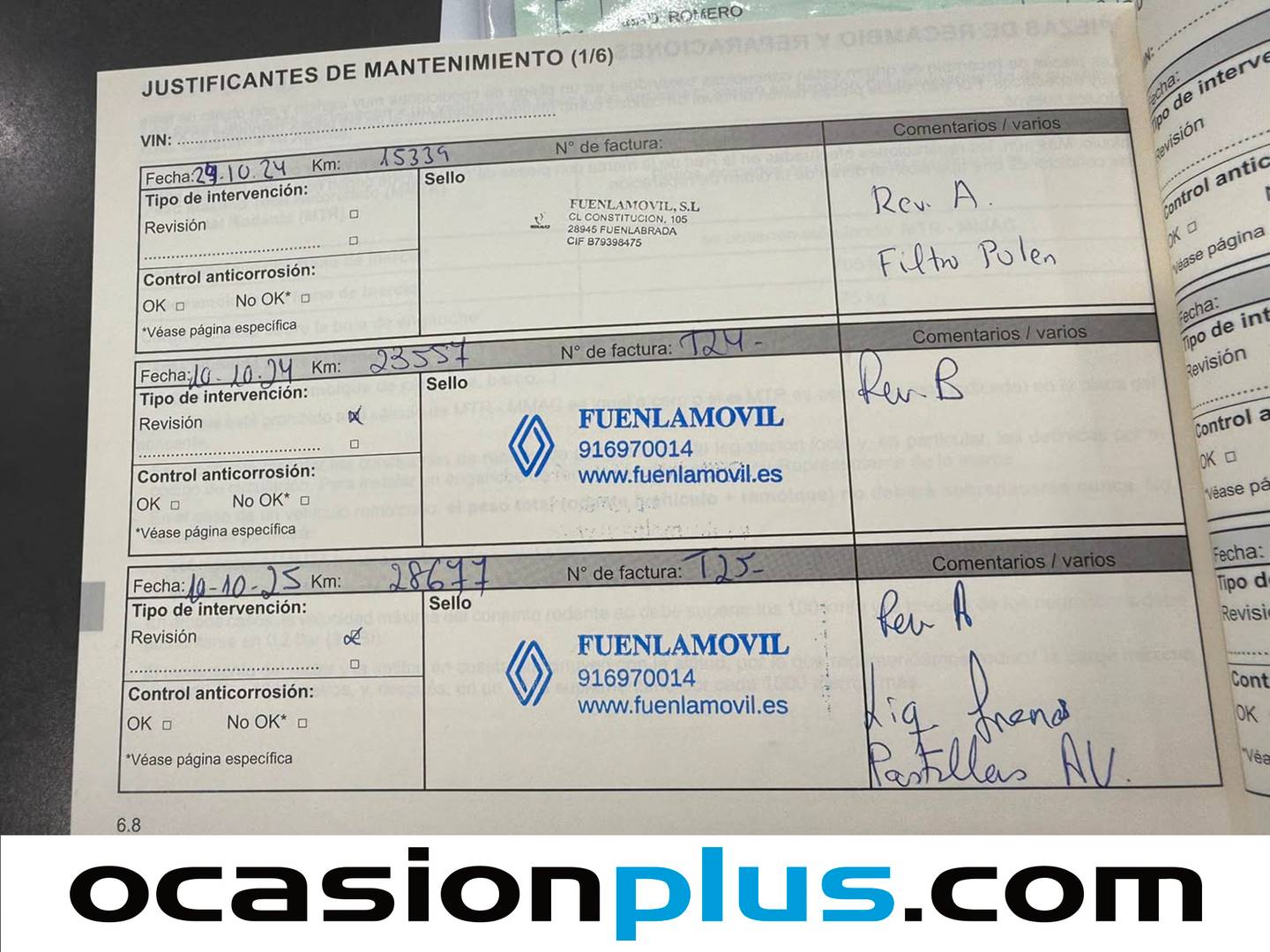 Foto del mantenimiento del Renault Arkana Renault Arkana Zen TCE 140 Mild Hybrid (140 CV) EDC