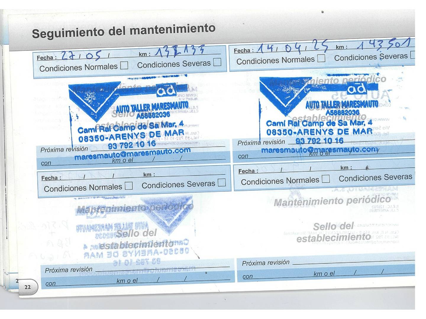 Foto del mantenimiento del Peugeot 3008 Peugeot 3008 1.6 HDI FAP Premium (112 CV)