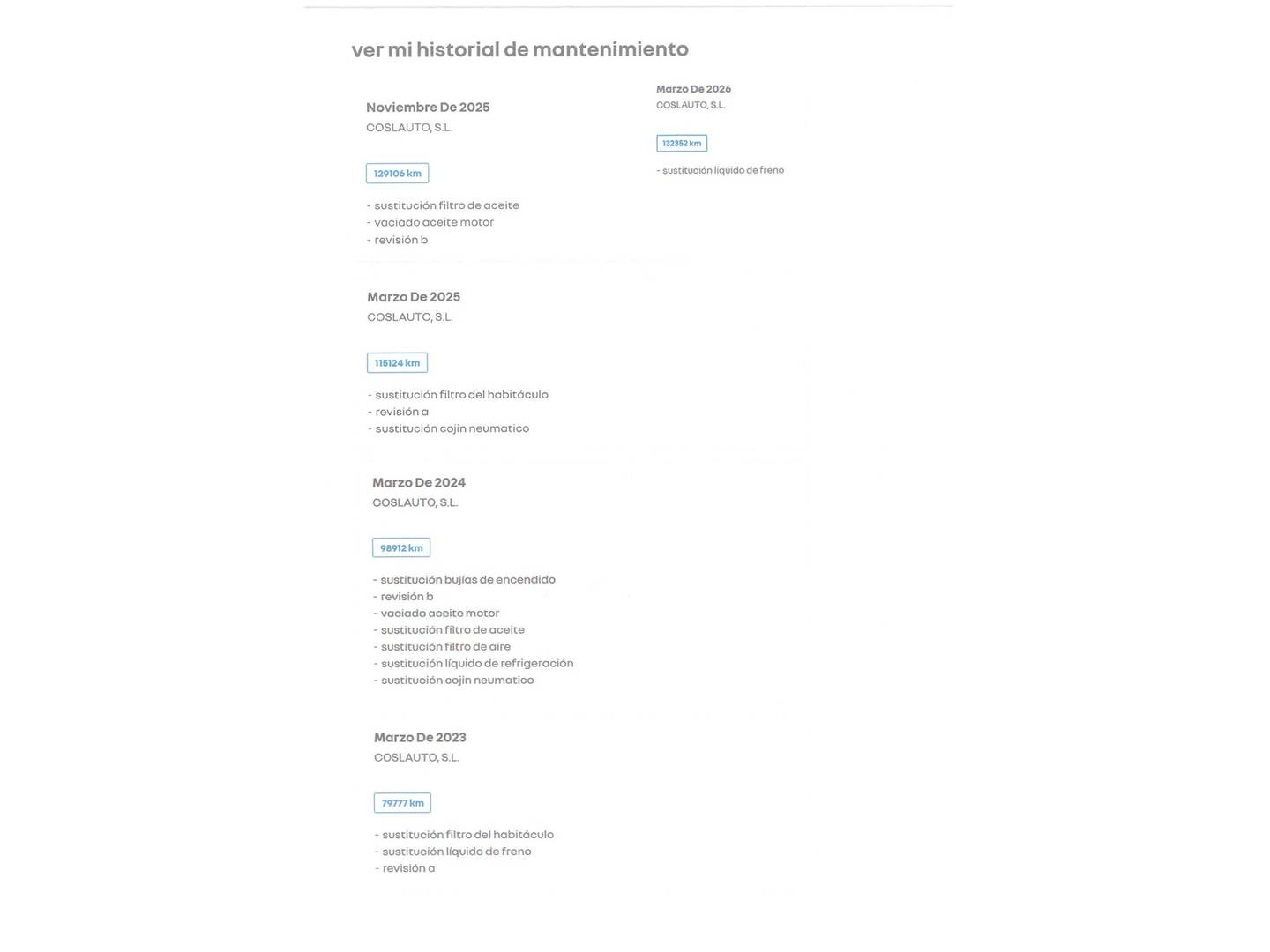 Foto del mantenimiento del Renault Espace Renault Espace Zen Energy TCe (200 CV) EDC