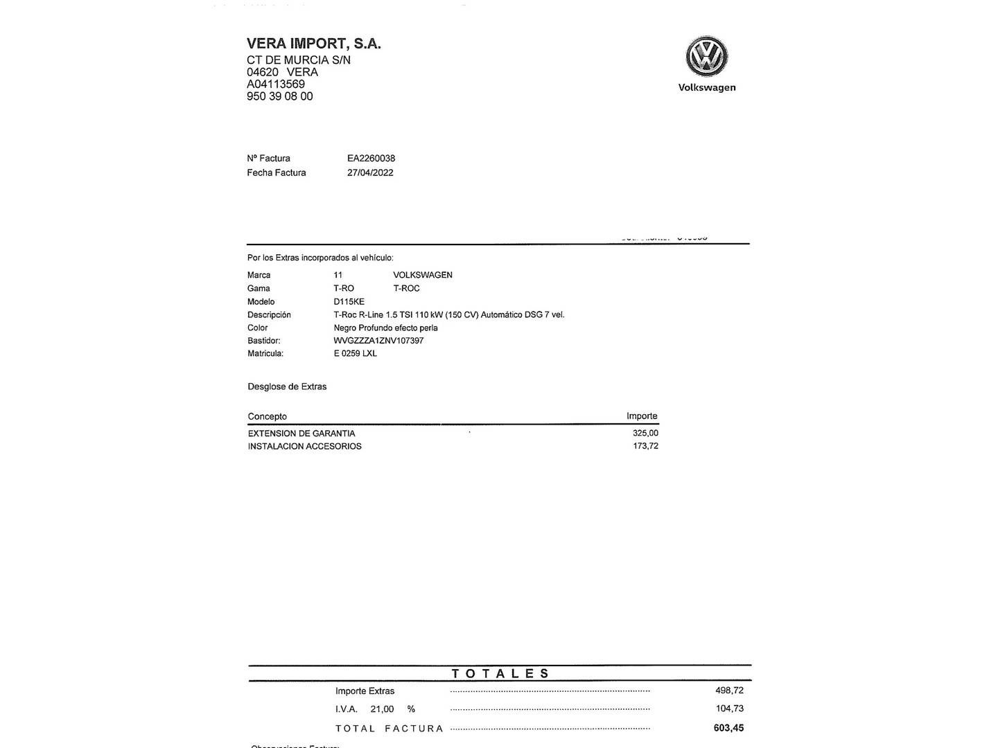 Foto Volkswagen T-Roc Volkswagen T-Roc R-Line 1.5 TSI (150 CV) DSG