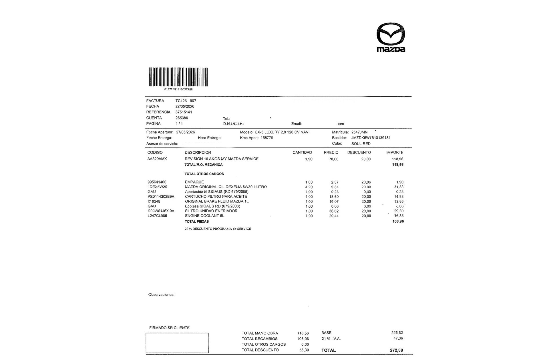 Mazda CX-3 2.0 Skyactiv GE Luxury 2WD - foto 14