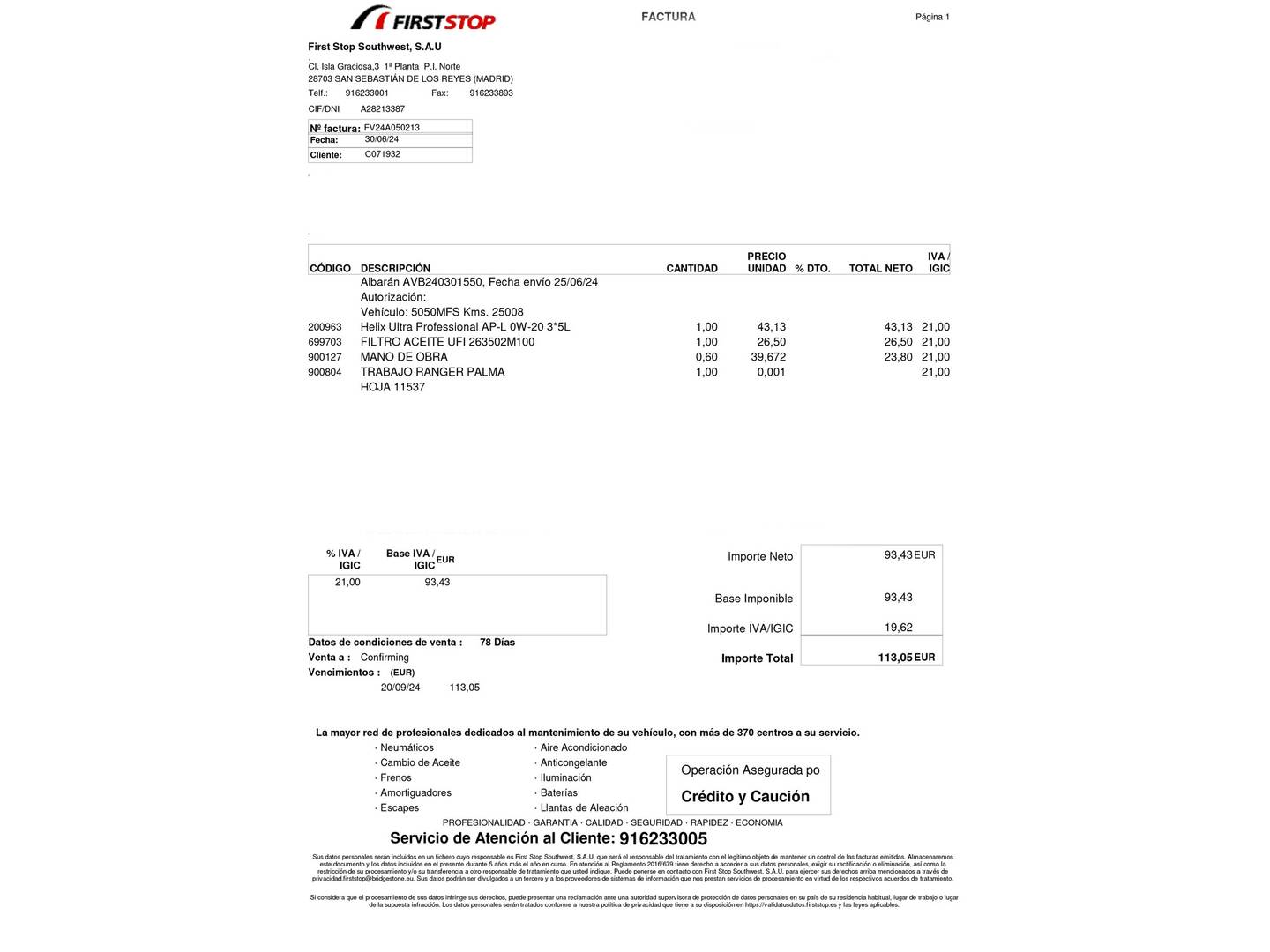 Foto del mantenimiento del Hyundai Tucson Hyundai Tucson 1.6 CRDI Maxx (115 CV)