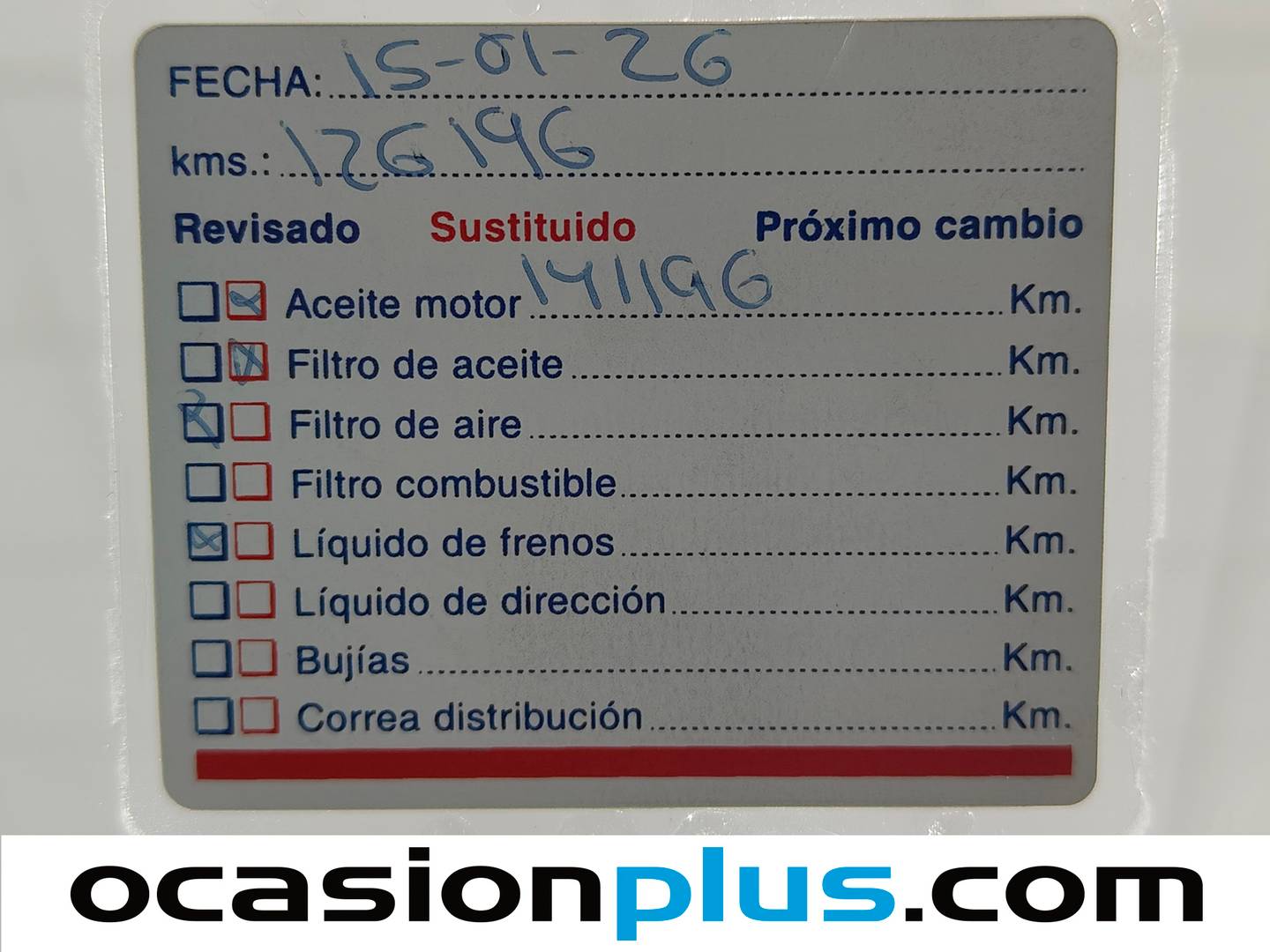 Foto del mantenimiento del Fiat Scudo Fiat Scudo Furgon 1.5 Bluehdi L2 (120 CV)