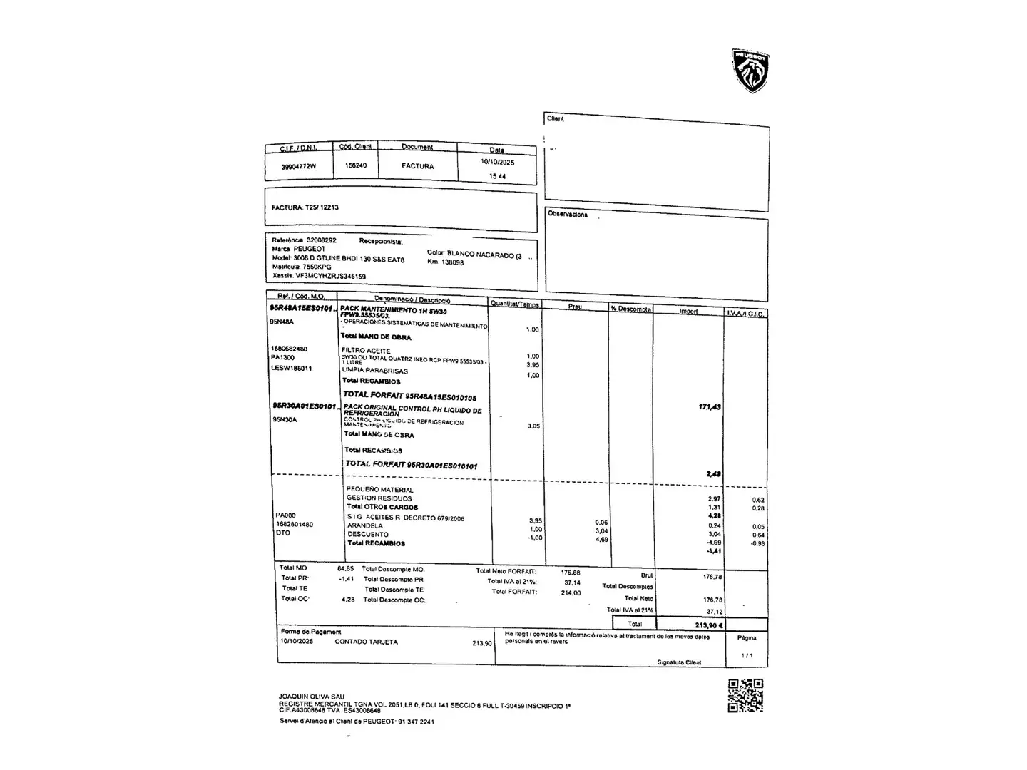 Foto Peugeot 3008 Peugeot 3008 BlueHDI 130 S&S GT Line EAT8 (130 CV)