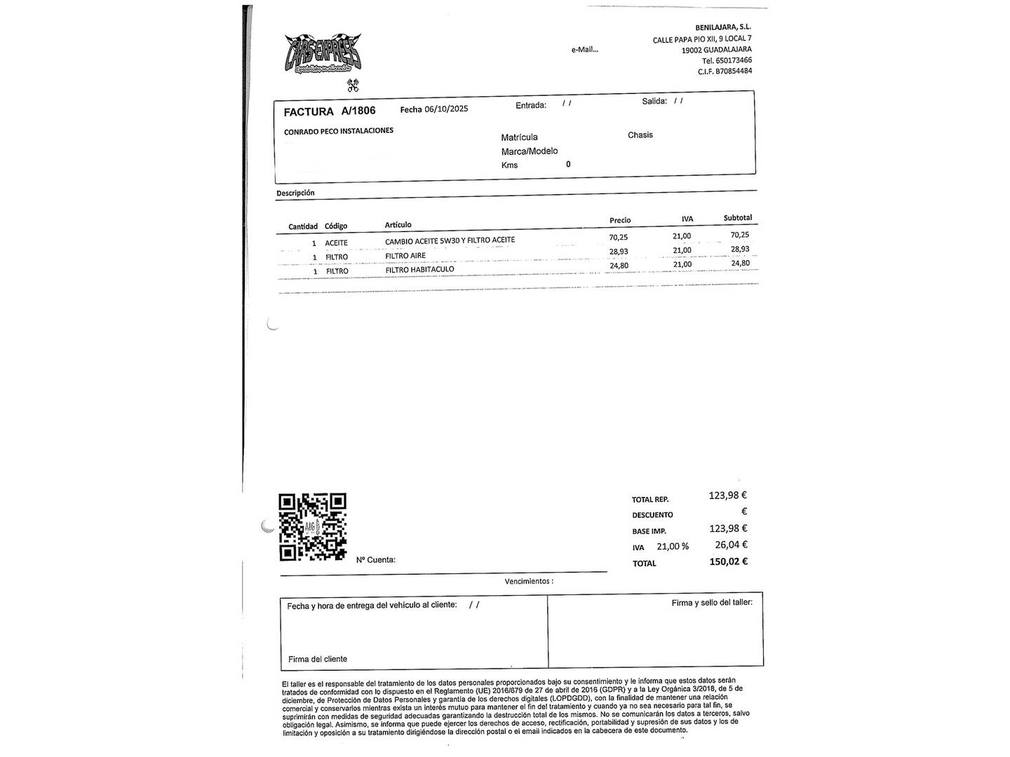 Foto del mantenimiento del Hyundai Tucson Hyundai Tucson 1.7 CRDI BlueDrive Klass 4x2 (115 CV)