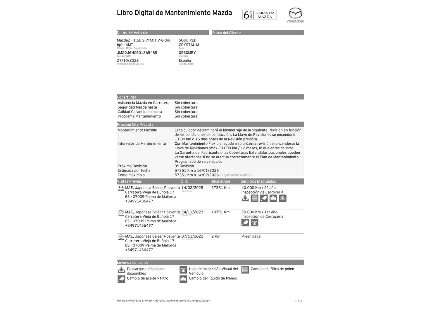 Foto del mantenimiento del Ford Kuga Ford Kuga 1.5T EcoBoost ST-Line X 4x2 (150 CV)