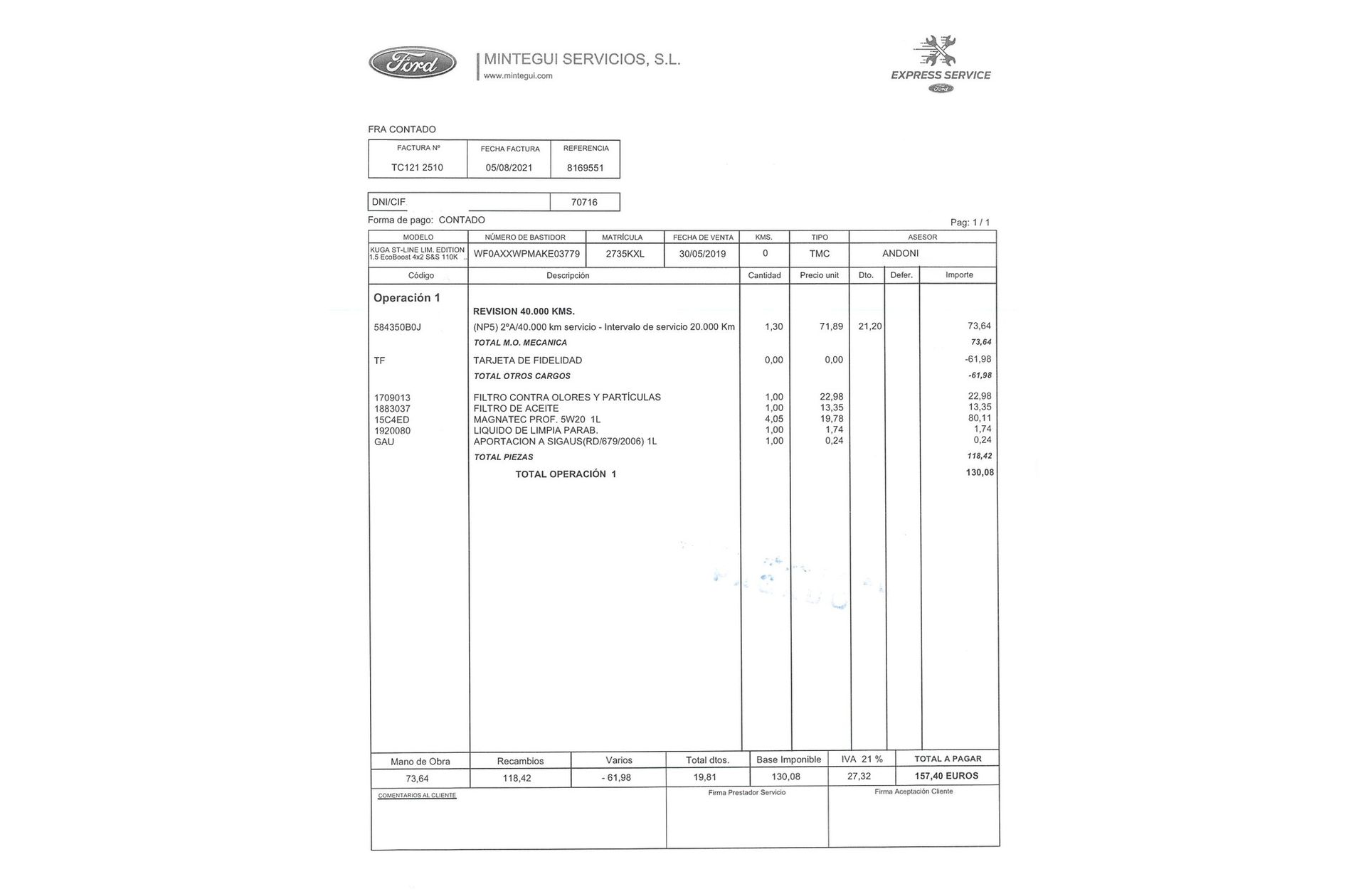 Ford Kuga 1.5 EcoBoost ST-Line Limited Edition 4x2 - foto 26