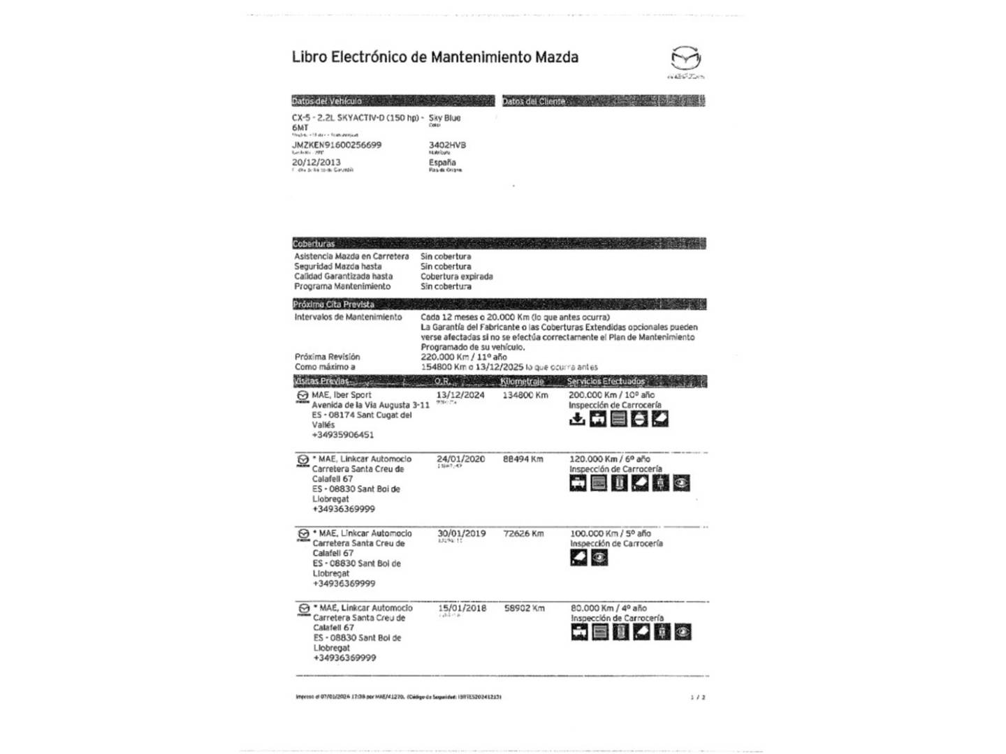 Foto Mazda CX-5 Mazda CX-5 2.2 DE Luxury 4WD (150 CV)