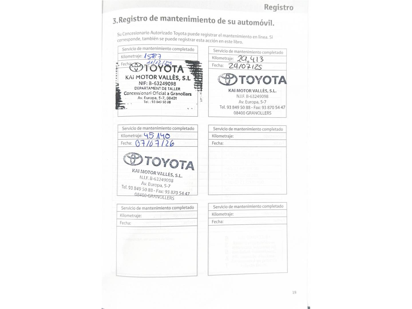 Foto del mantenimiento del Toyota Yaris Toyota Yaris 1.5 120H Style Plus (116 CV)