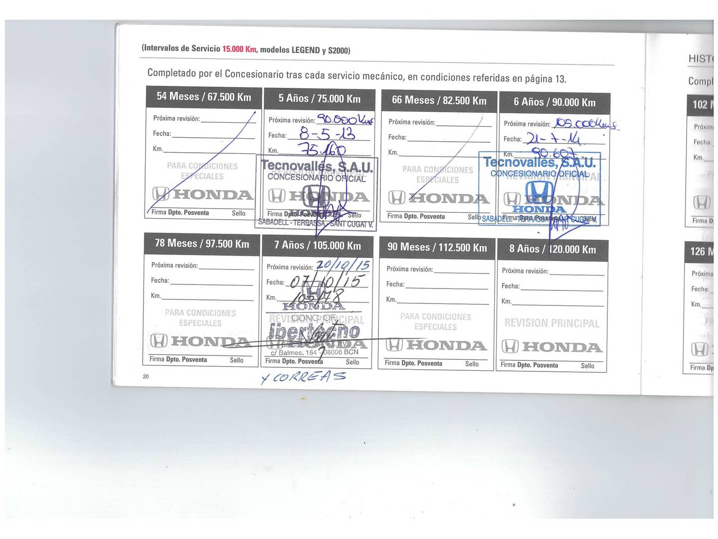 Foto del mantenimiento del Honda Legend Honda Legend 3.5 V6 Auto 151 kW (295 CV)