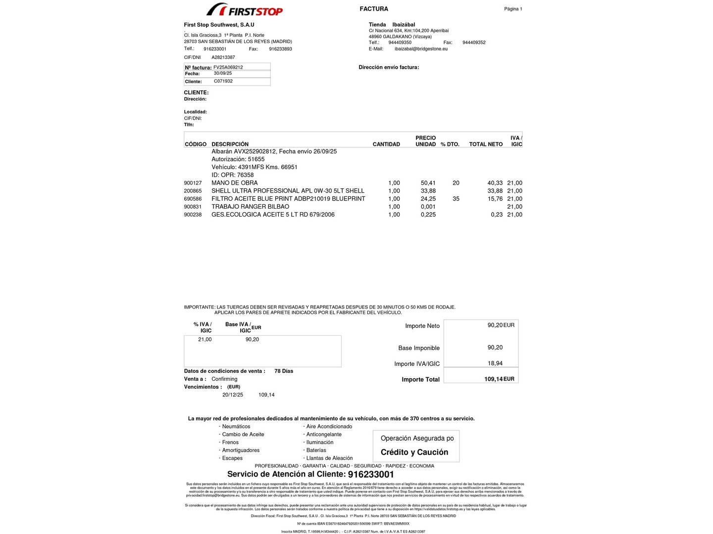 Foto del mantenimiento del Hyundai Tucson Hyundai Tucson 1.6 TGDI Maxx (150 CV)