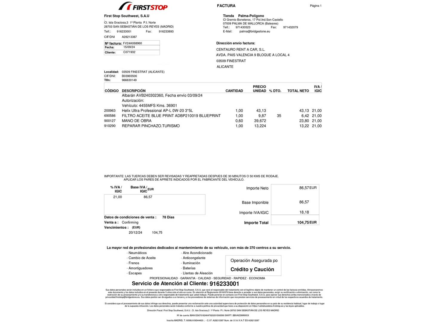 Foto del mantenimiento del Hyundai Tucson Hyundai Tucson 1.6 CRDI Maxx (115 CV)