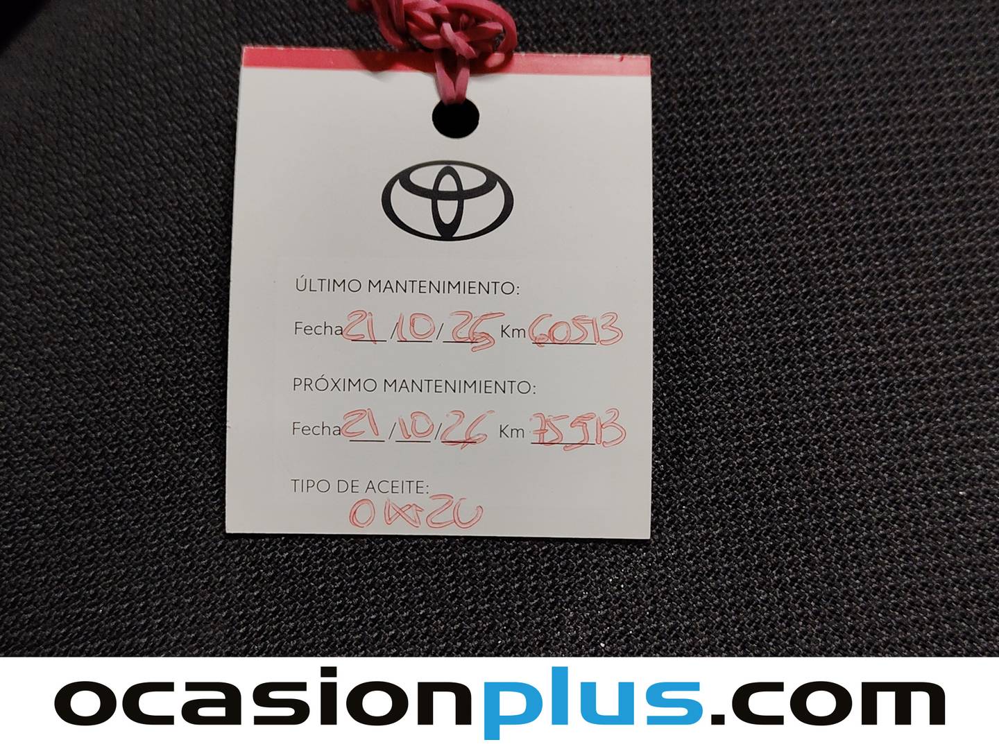 Foto del mantenimiento del Toyota C-HR Toyota C-HR 1.8 125H Advance (122 CV)
