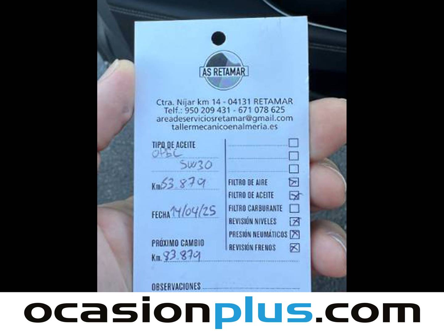 Foto del mantenimiento del Opel Insignia Opel Insignia GS 1.6 CDTi Turbo D Excellence (136 CV)