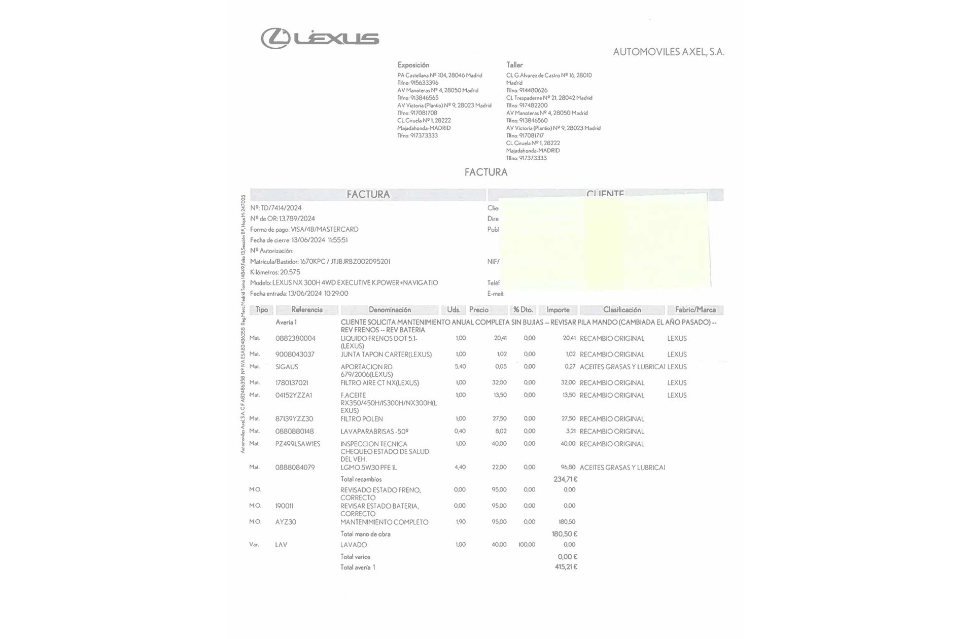 Lexus NX 300h Executive 4WD - foto 23
