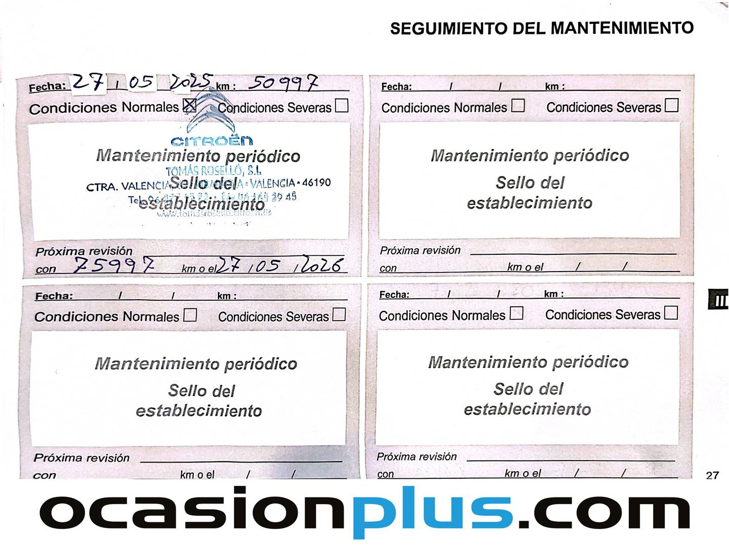 Foto del mantenimiento del DS DS 5 DS DS5 BlueHdi 120 Style (120 CV)