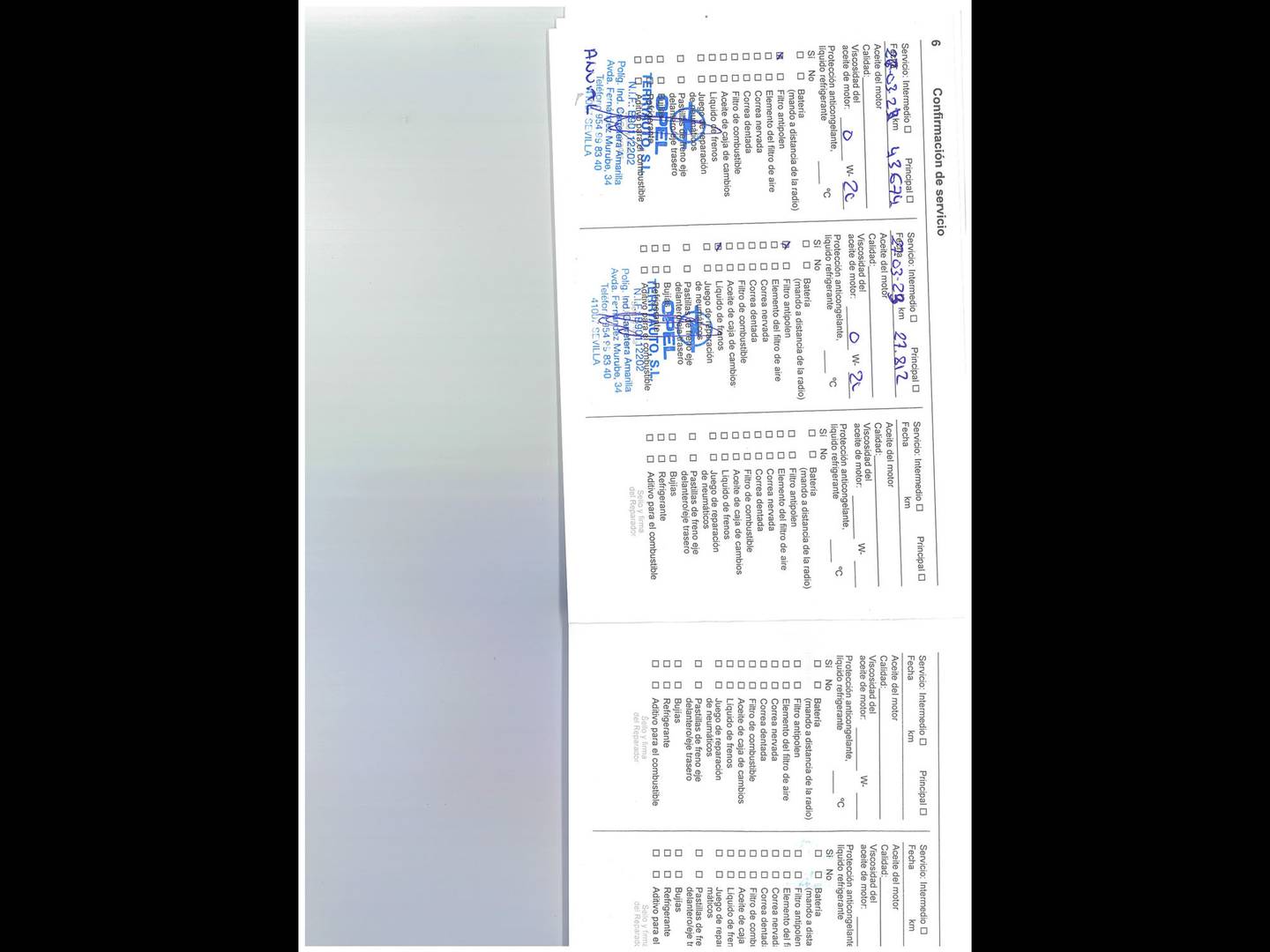 Foto del mantenimiento del Opel Corsa Opel Corsa 1.2 XEL S&S Edition (75 CV)