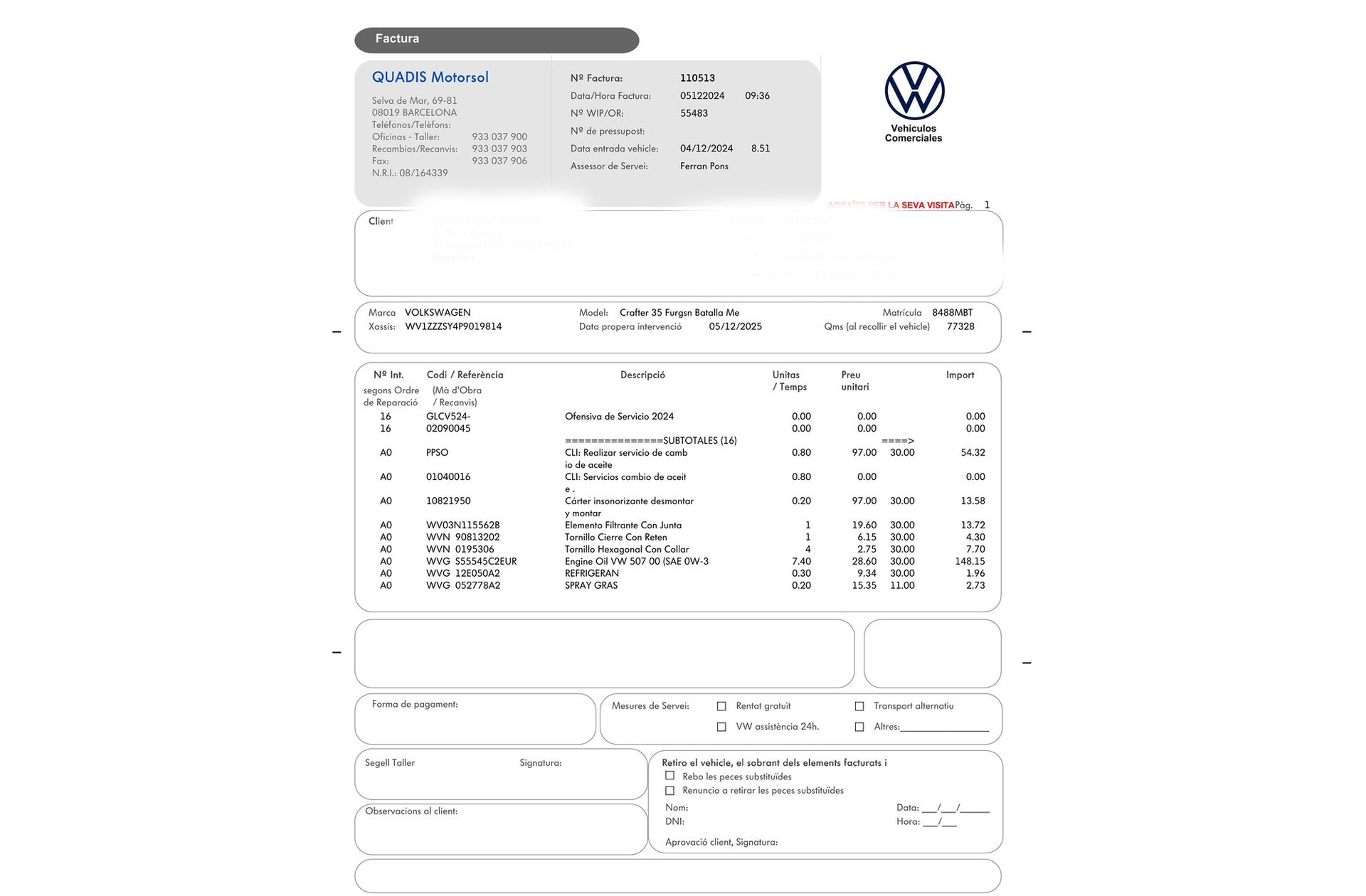 Volkswagen Crafter Furgon Batalla Media TN 2.0 TDI 3.500 - foto 17