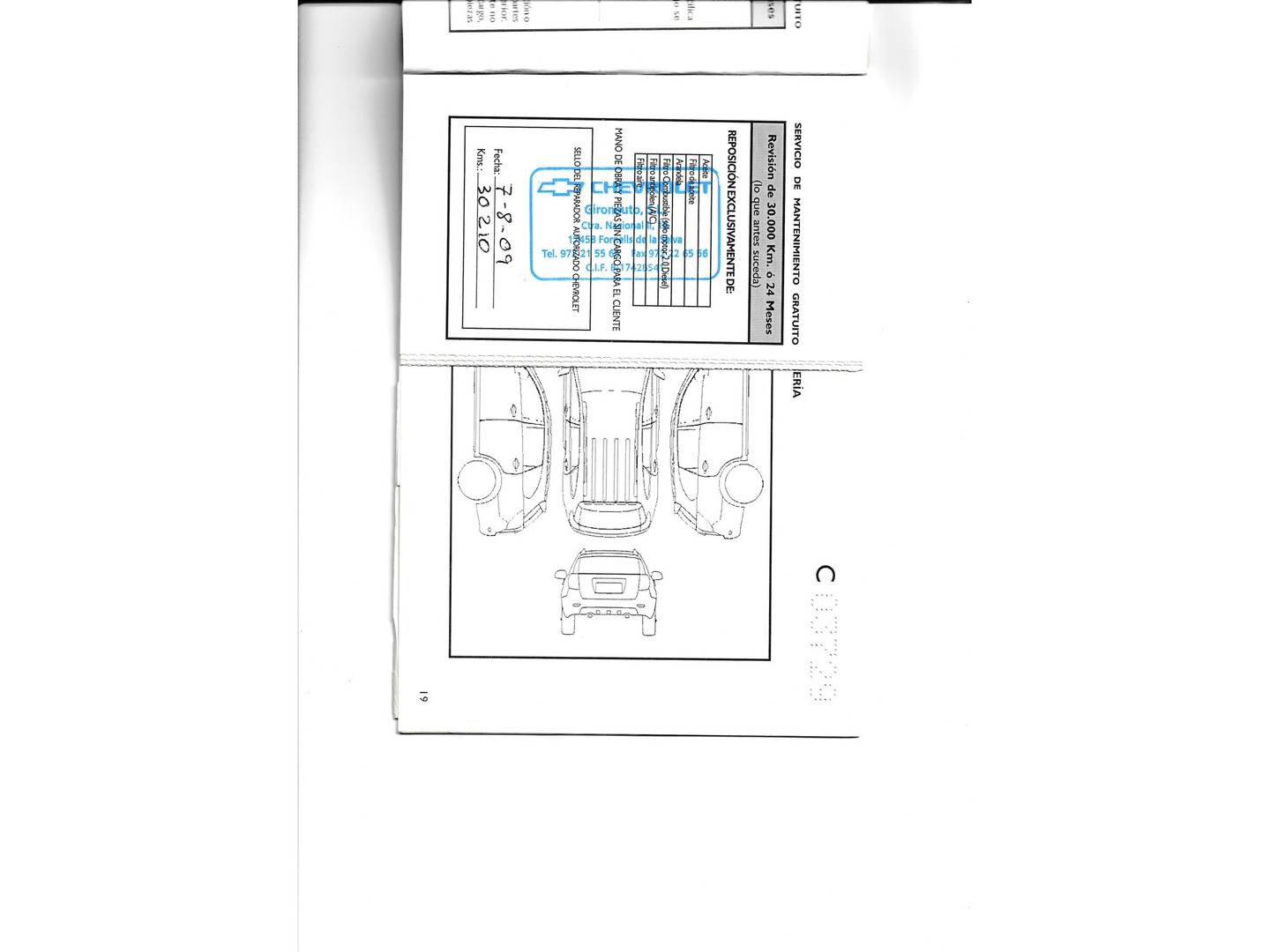 Foto del mantenimiento del Chevrolet Captiva Chevrolet Captiva 2.0 VCDI 16V LTX (150 CV)7 Plazas