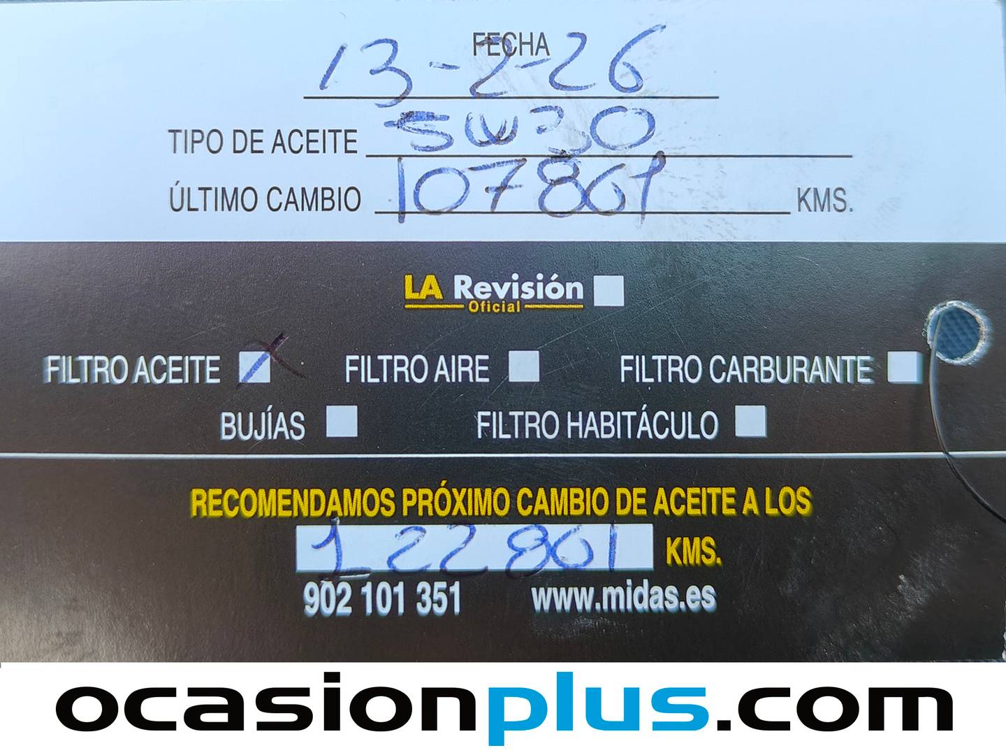 Foto del mantenimiento del Mazda Mazda6 Mazda Mazda 6 2.2 DE WAGON SKYACTIVE-D Signature Sky AT  (184 CV)