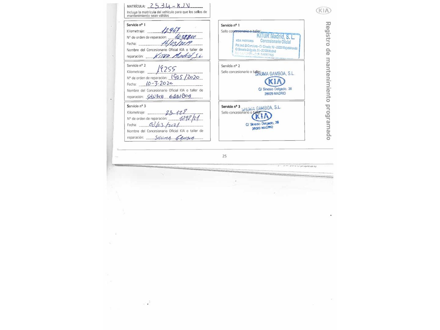 Foto del mantenimiento del KIA Stonic KIA Stonic 1.0 T-GDi Drive (120 CV)