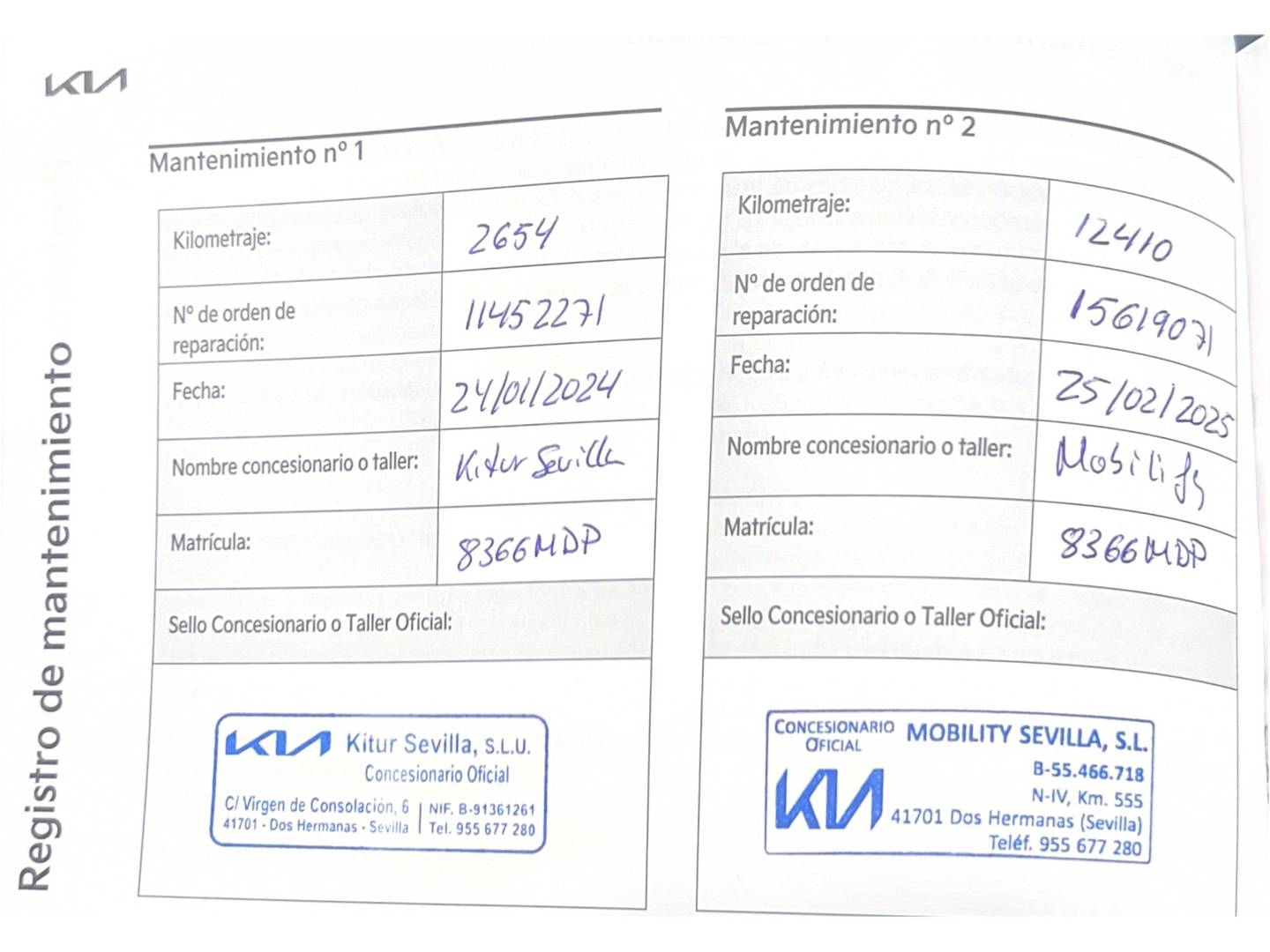 Foto del mantenimiento del KIA XCeed KIA XCeed 1.0 T-GDi Drive (120 CV)