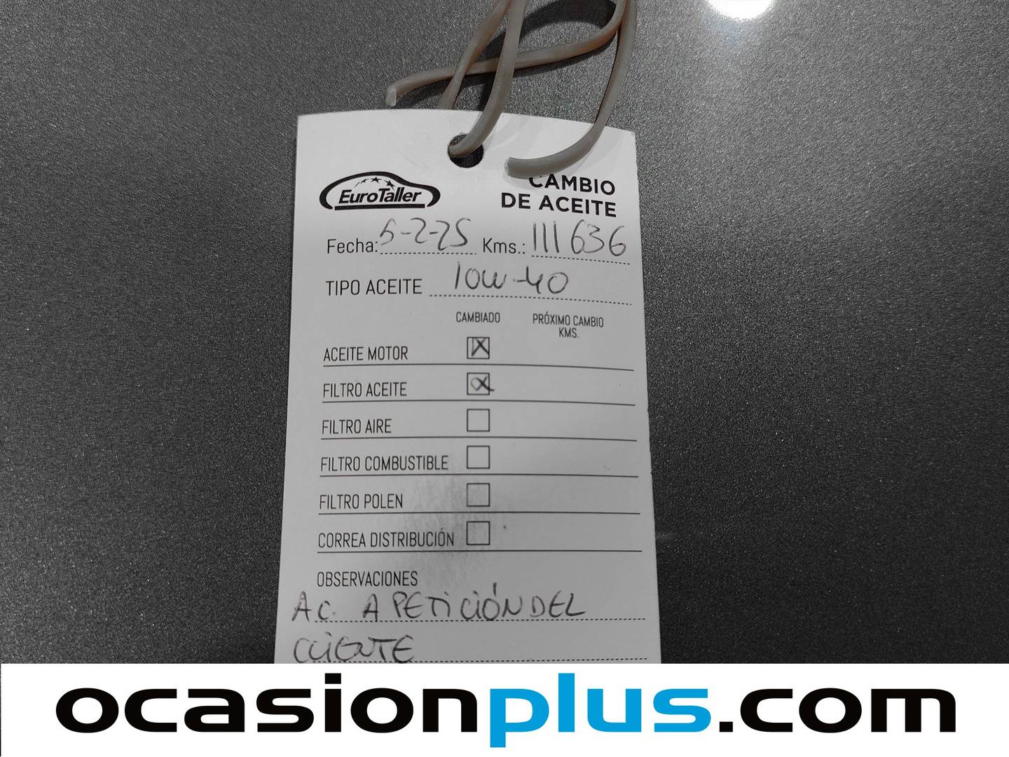 Foto del mantenimiento del Seat Ibiza Seat Ibiza 1.0 Full Connect (75 CV)