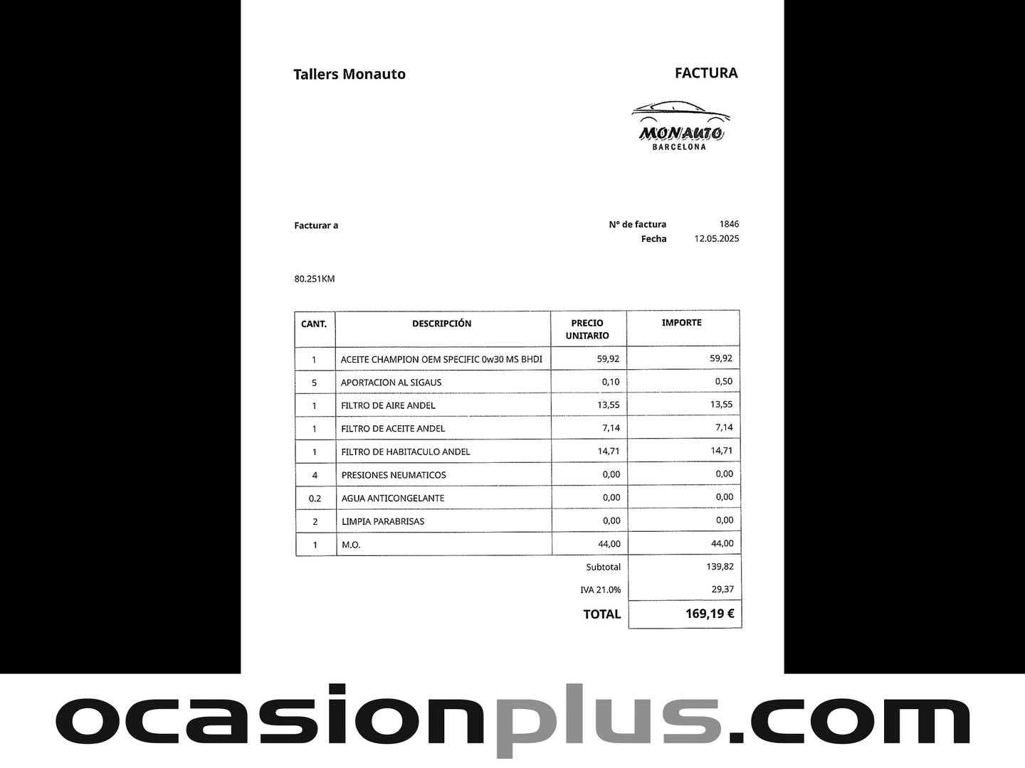 Foto del mantenimiento del Peugeot 2008 Peugeot 2008 PureTech 110 S&S Allure (110 CV)
