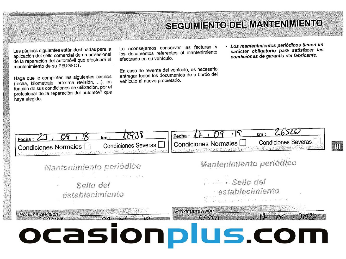 Foto del mantenimiento del Peugeot Partner Peugeot Partner Tepee Combi BlueHDI 120 Style (120 CV)