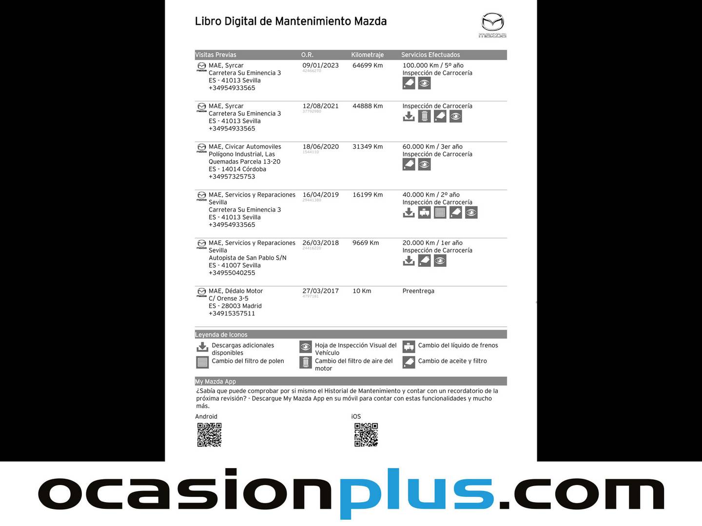 Foto del mantenimiento del Mazda CX-5 Mazda CX-5 2.0 GE Black Tech Edition 2WD (165 CV)