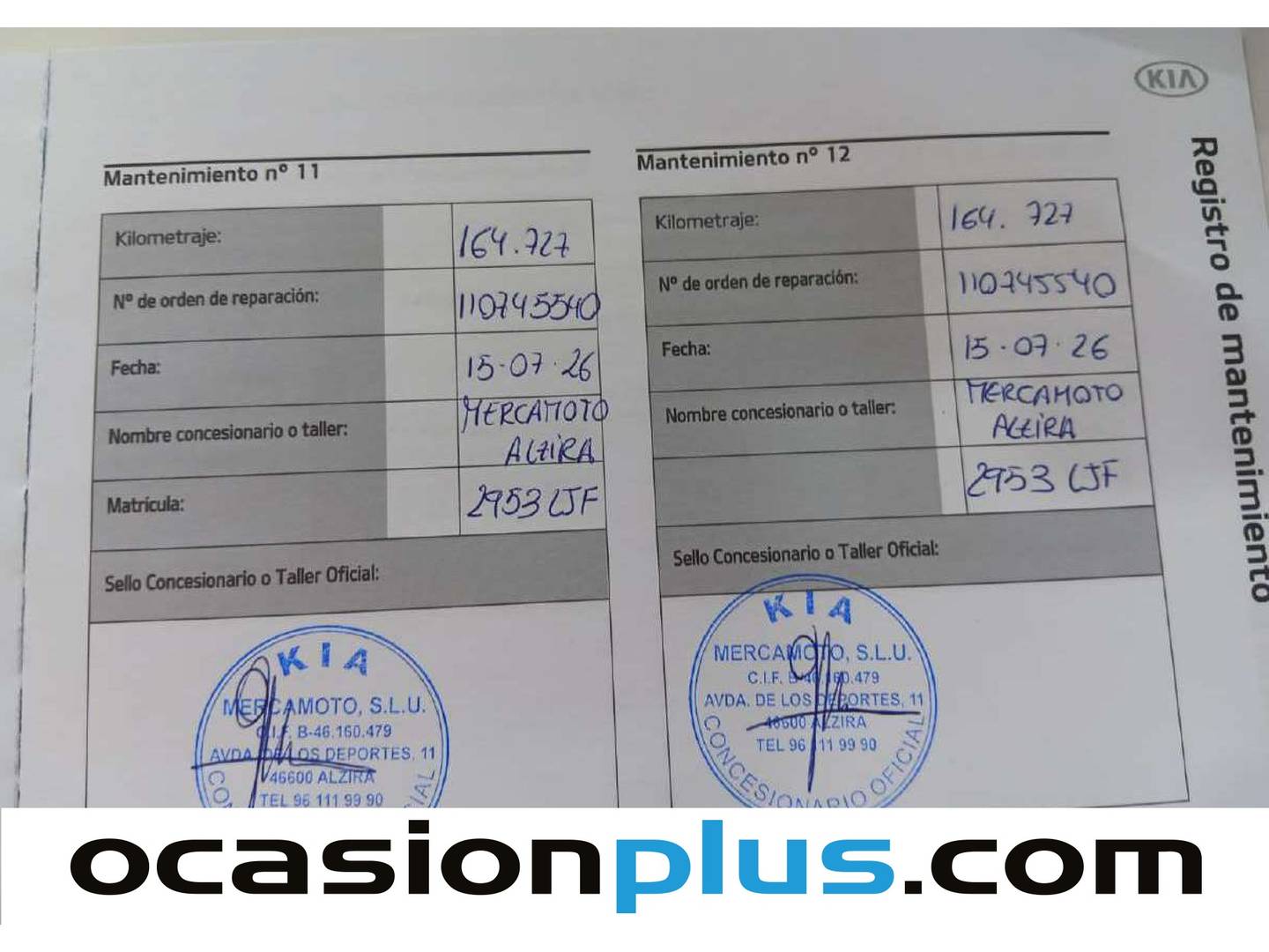 Foto del mantenimiento del KIA XCeed KIA XCeed 1.0 T-GDi Tech (120 CV)