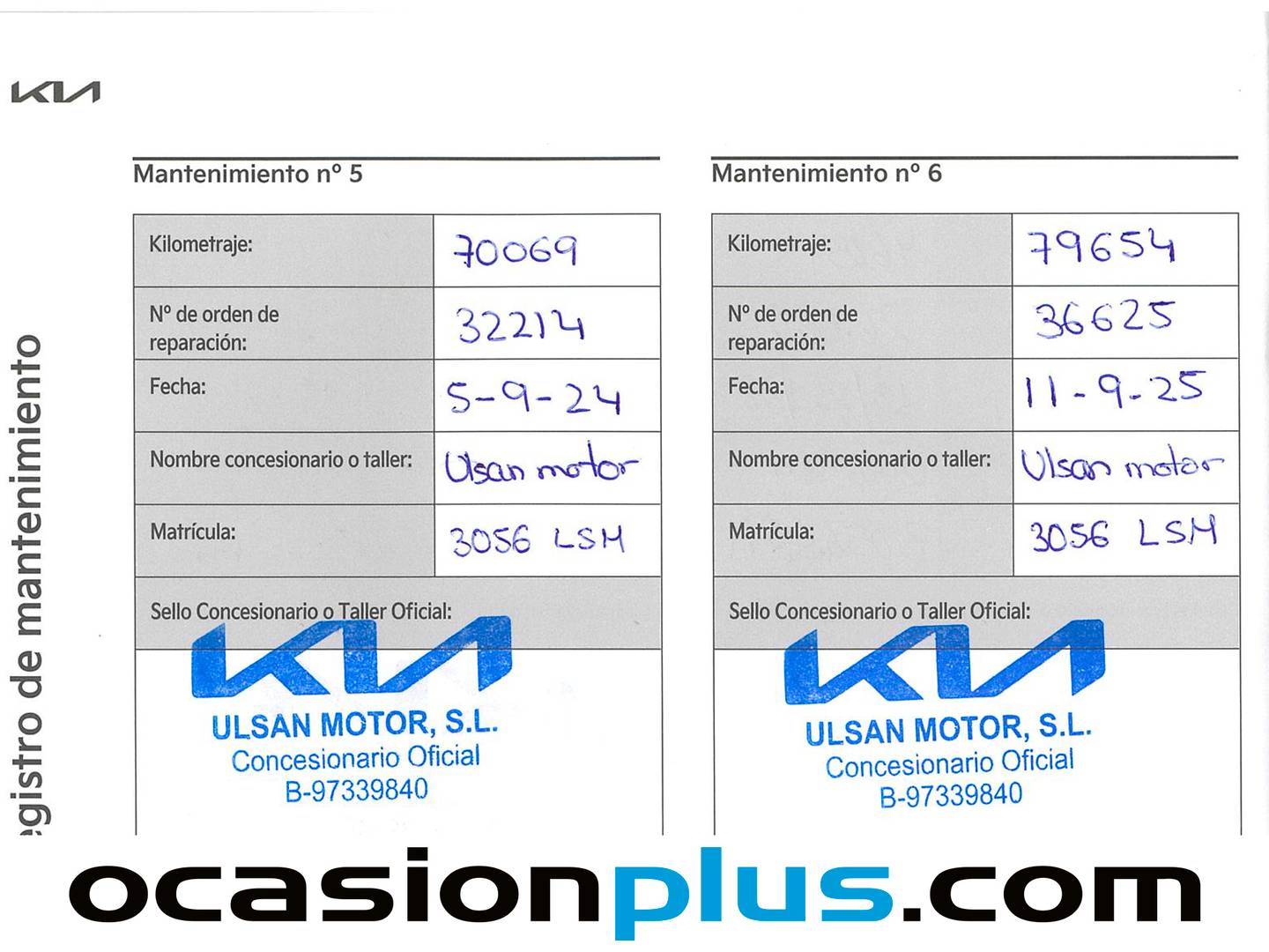 Foto del mantenimiento del KIA XCeed KIA XCeed 1.0 T-GDi Drive (120 CV)