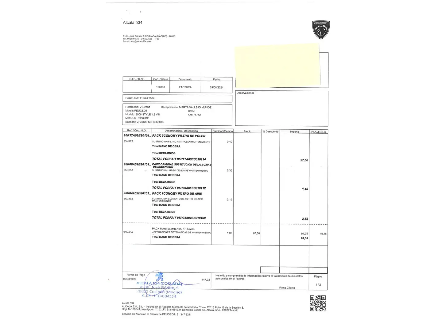 Foto Peugeot 3008 Peugeot 3008 1.6 VTI Style (120 CV)
