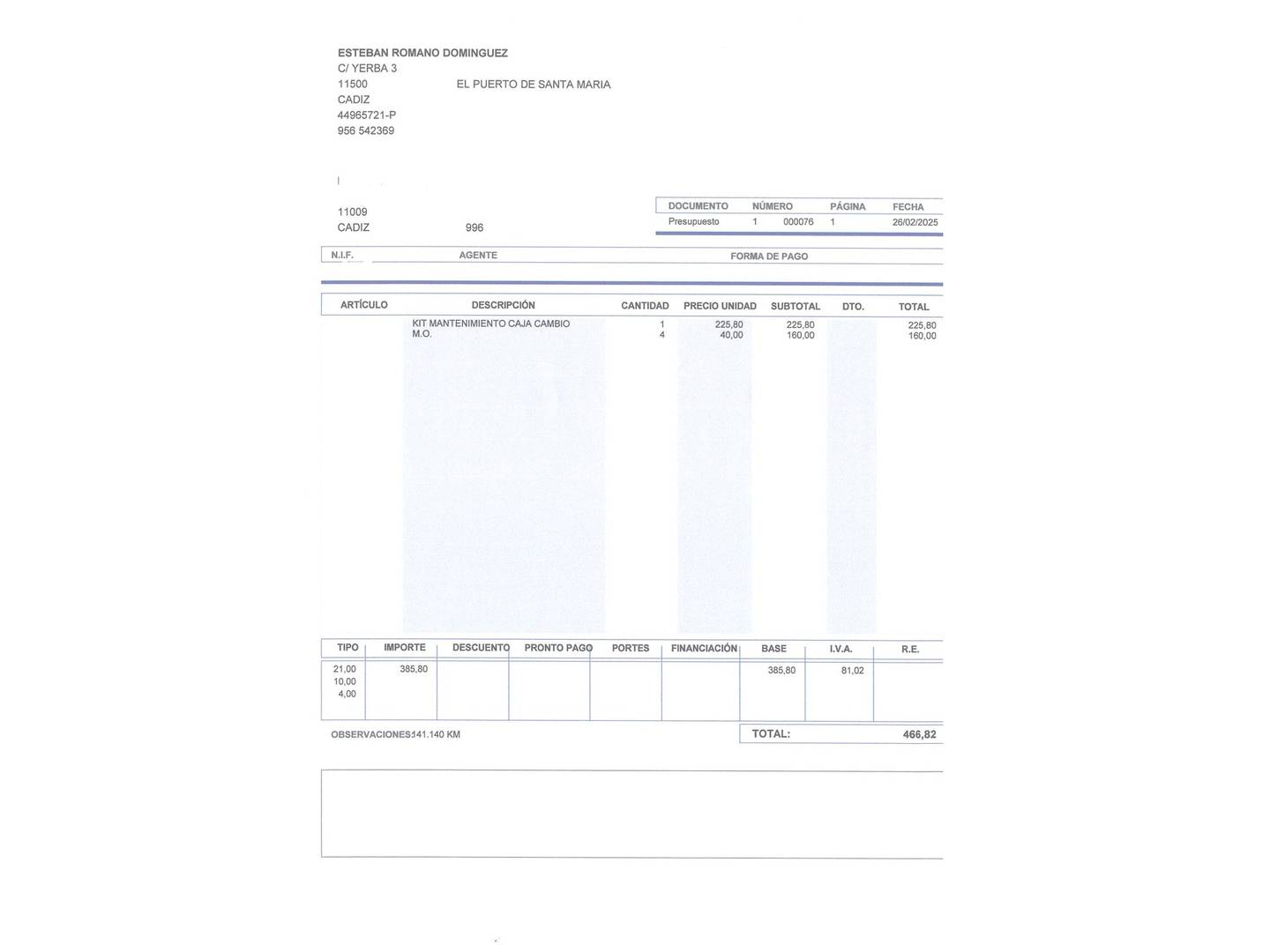 Foto del mantenimiento del Audi A4 Audi A4 Avant Advanced edition 2.0 TDI (150 CV) S tronic