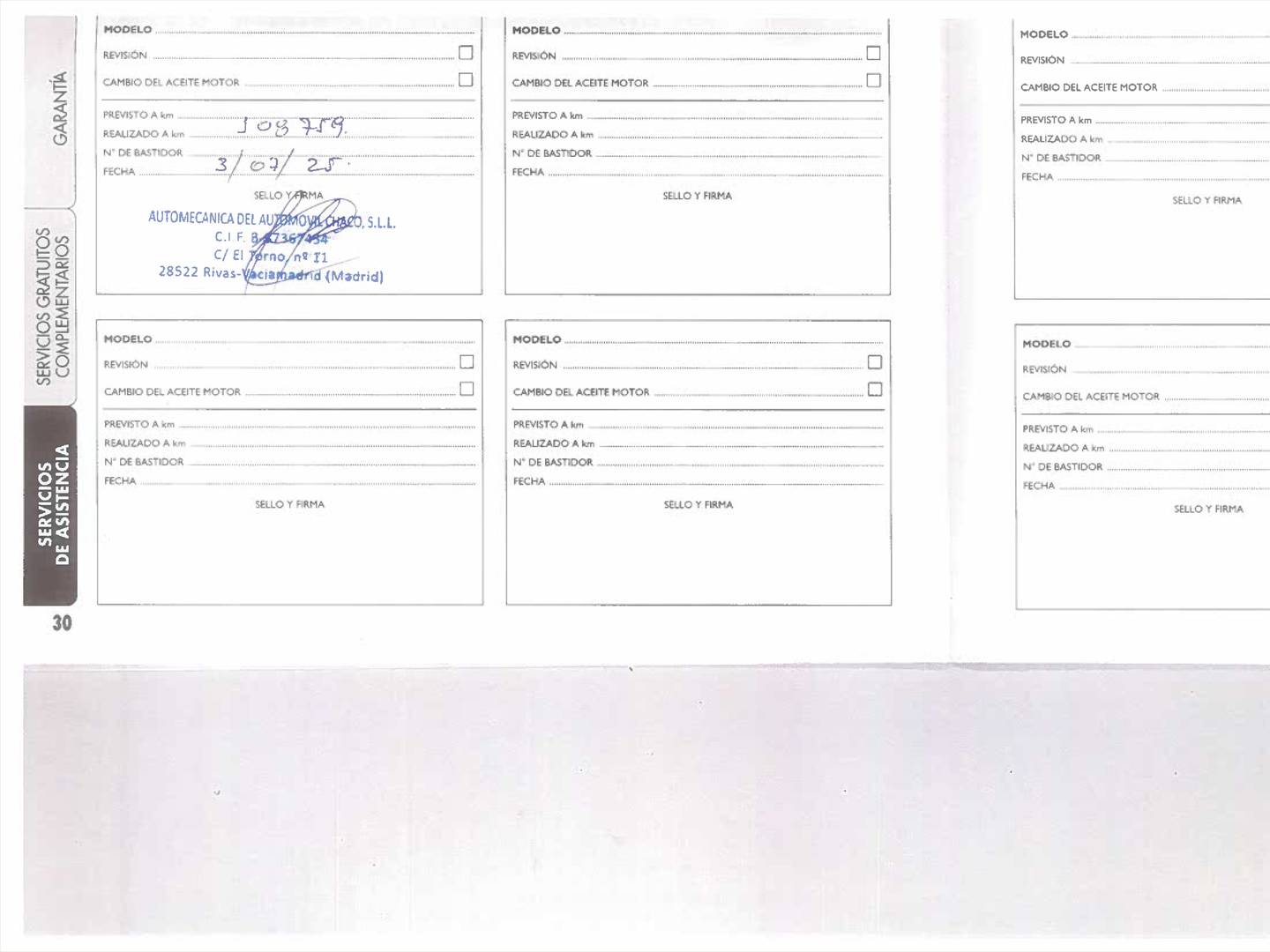 Foto del mantenimiento del Fiat 500 Fiat 500 1.2 Pop (69 CV)