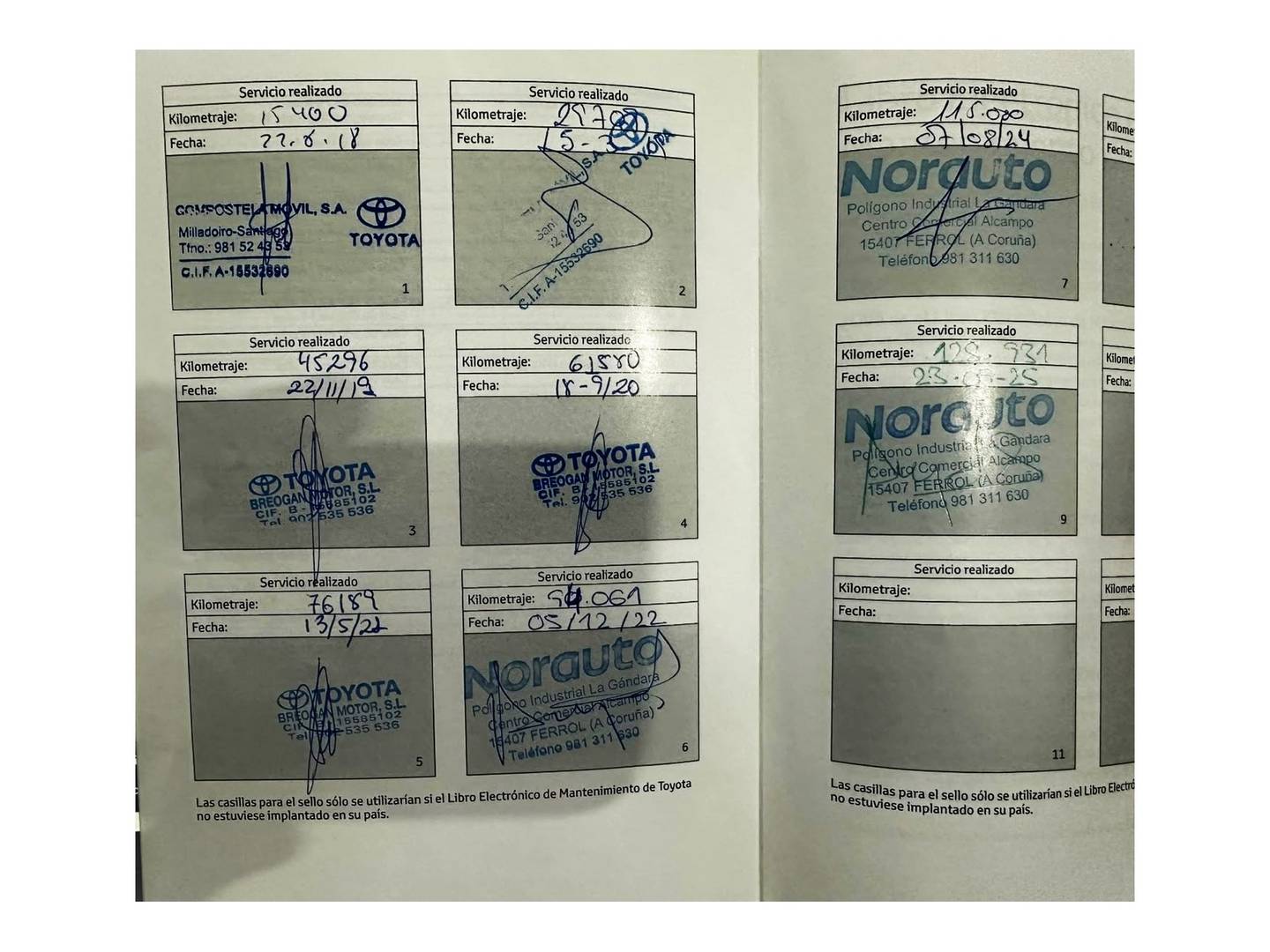 Foto del mantenimiento del Toyota C-HR Toyota C-HR 1.8 125H Advance (122 CV)