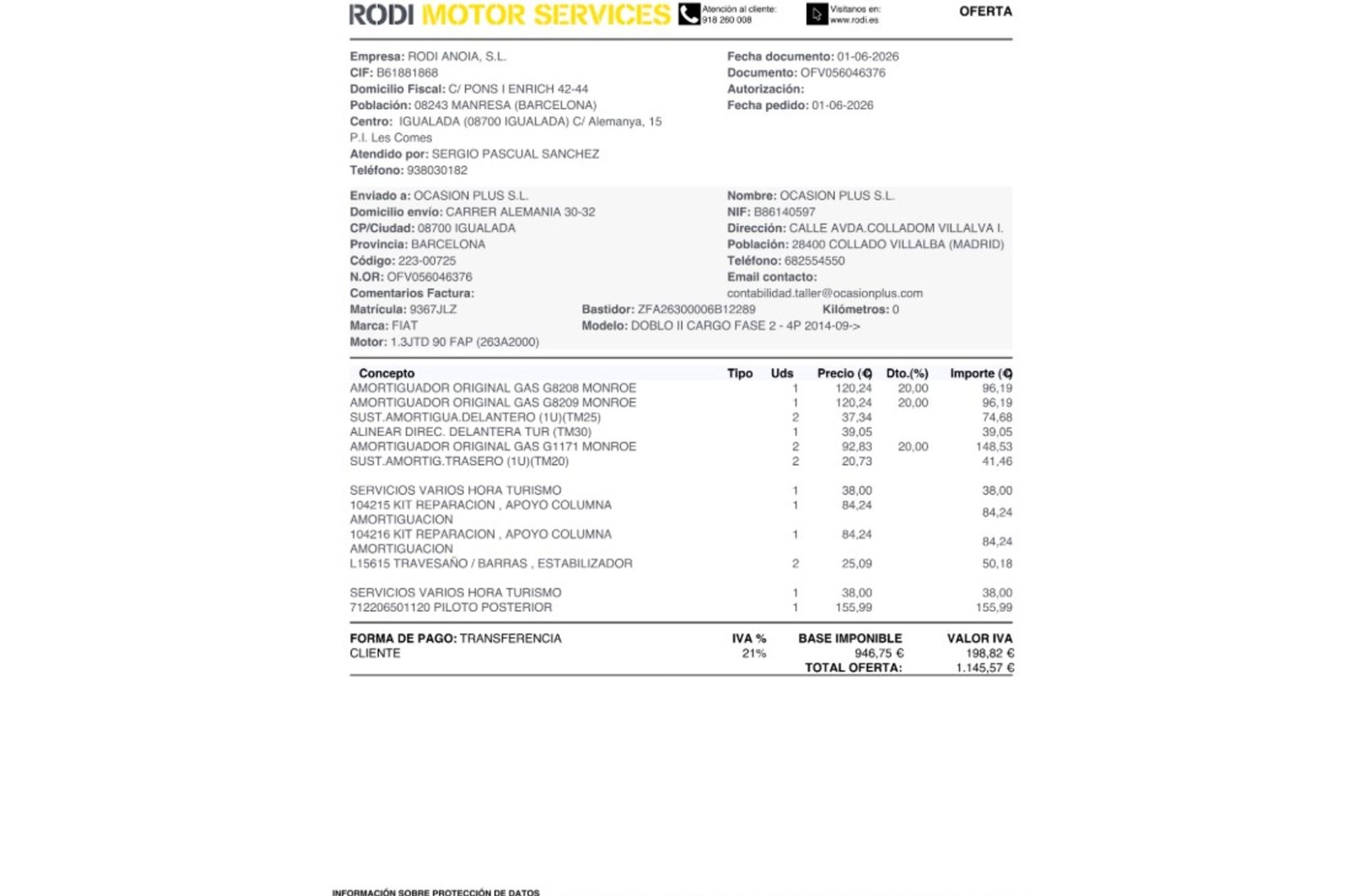 Fiat Doblò Cargo 1.3 MultiJet Base - foto 18